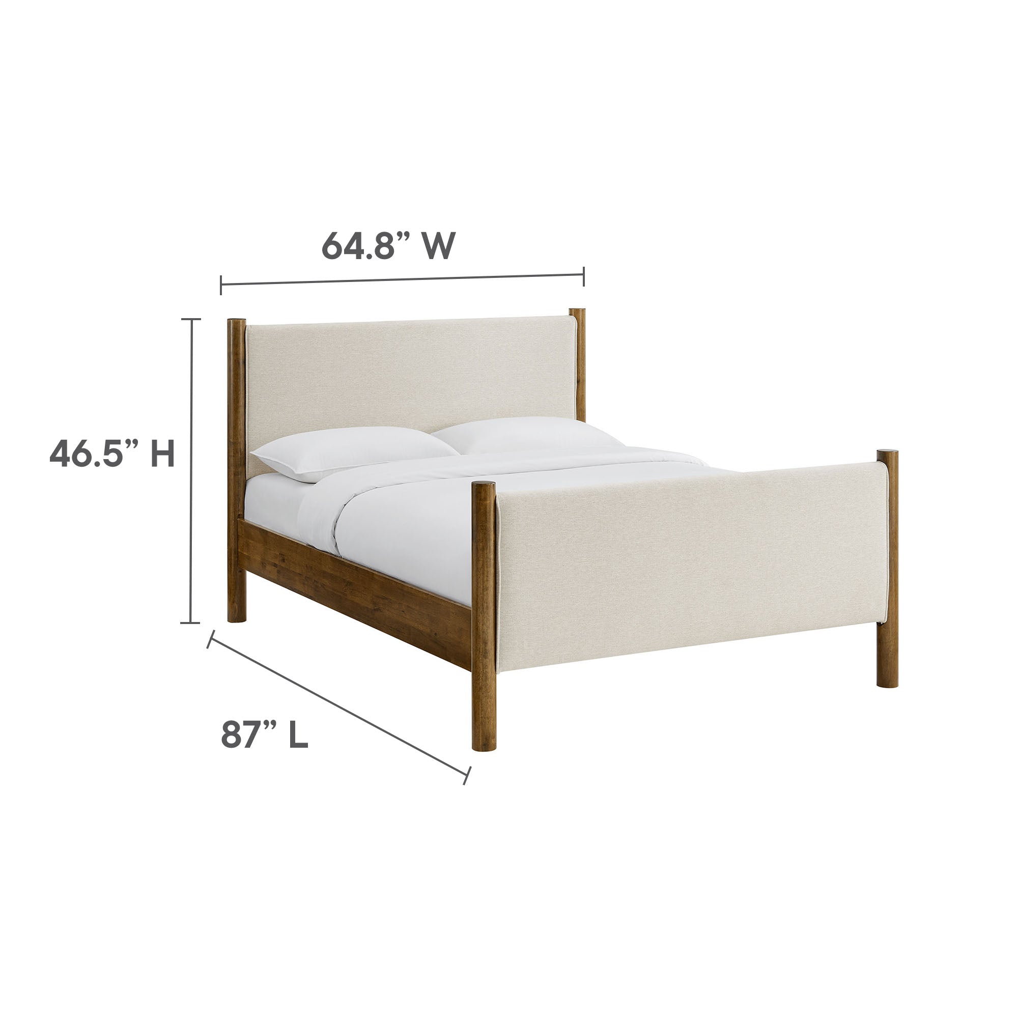 Modway Maven Queen Size Fabric Upholstered Platform Bed