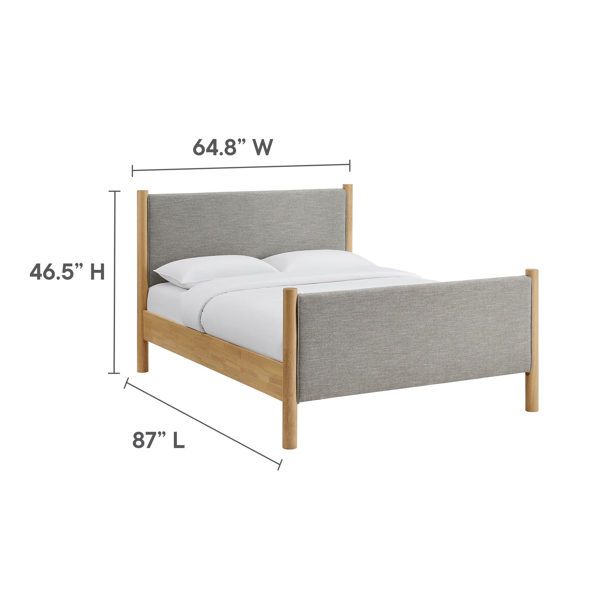 Modway Maven Queen Size Fabric Upholstered Platform Bed