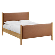Modway Maven Queen Size Vegan Leather Upholstered Platform Bed
