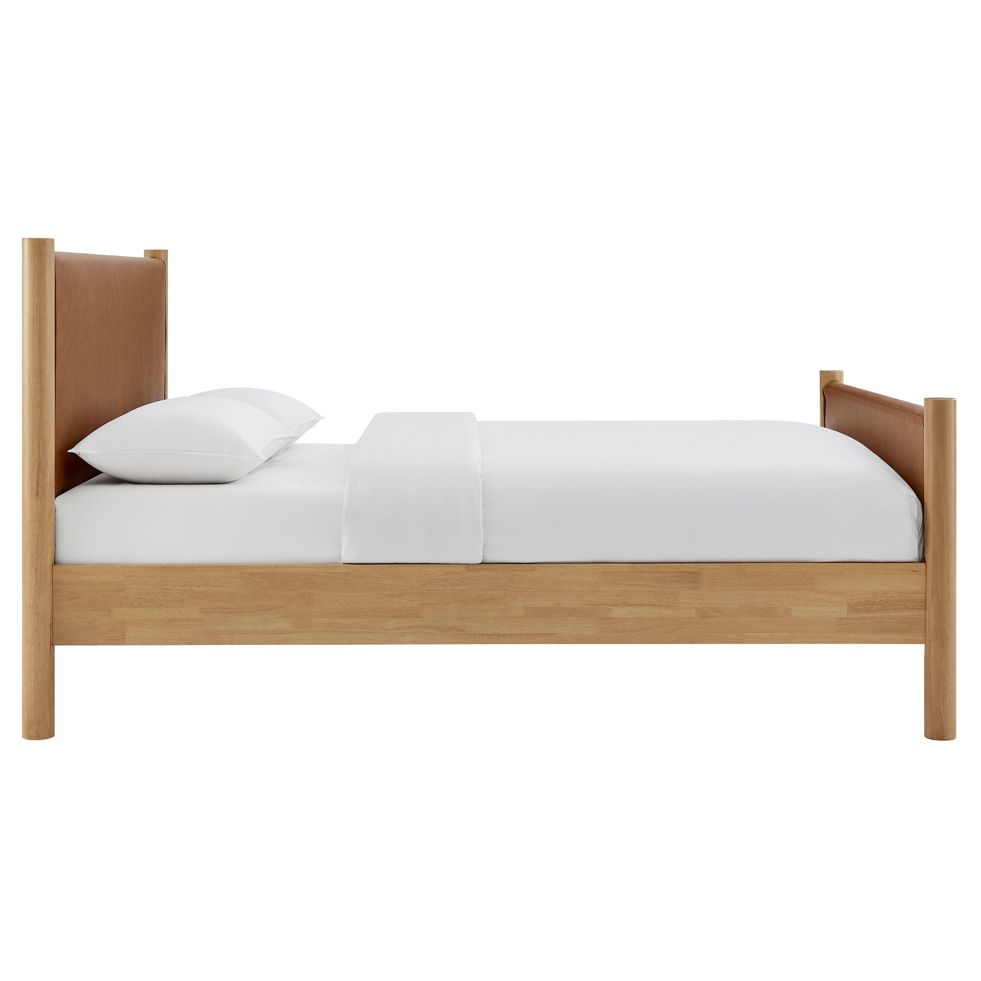Modway Maven Queen Size Vegan Leather Upholstered Platform Bed