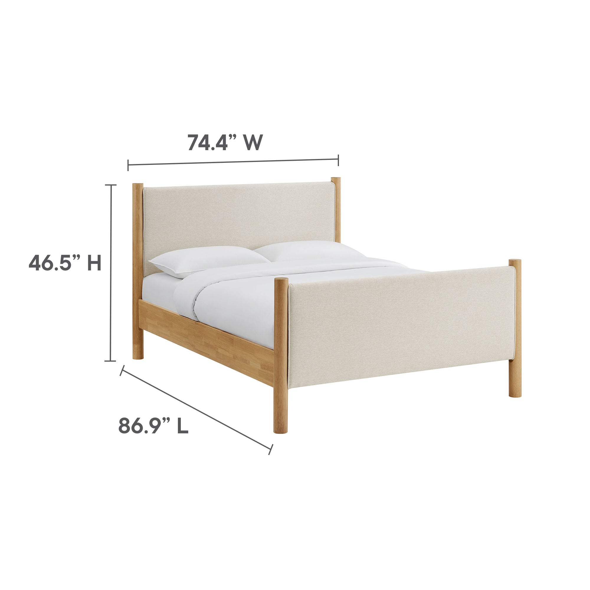 Modway Maven King Size Fabric Upholstered Platform Bed
