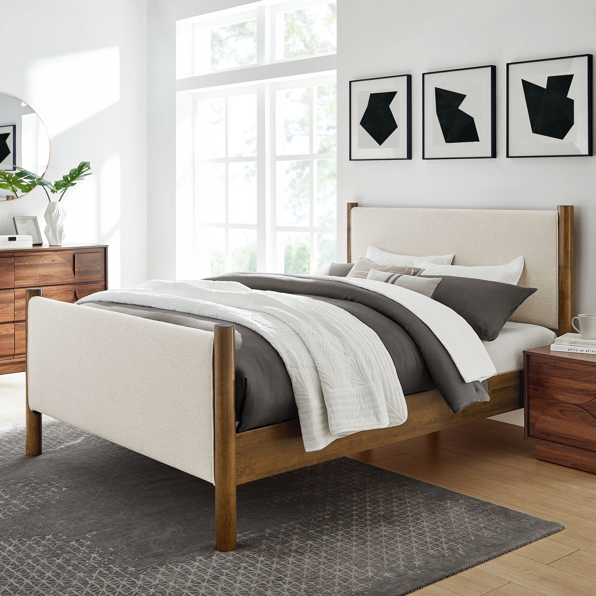 Modway Maven King Size Fabric Upholstered Platform Bed