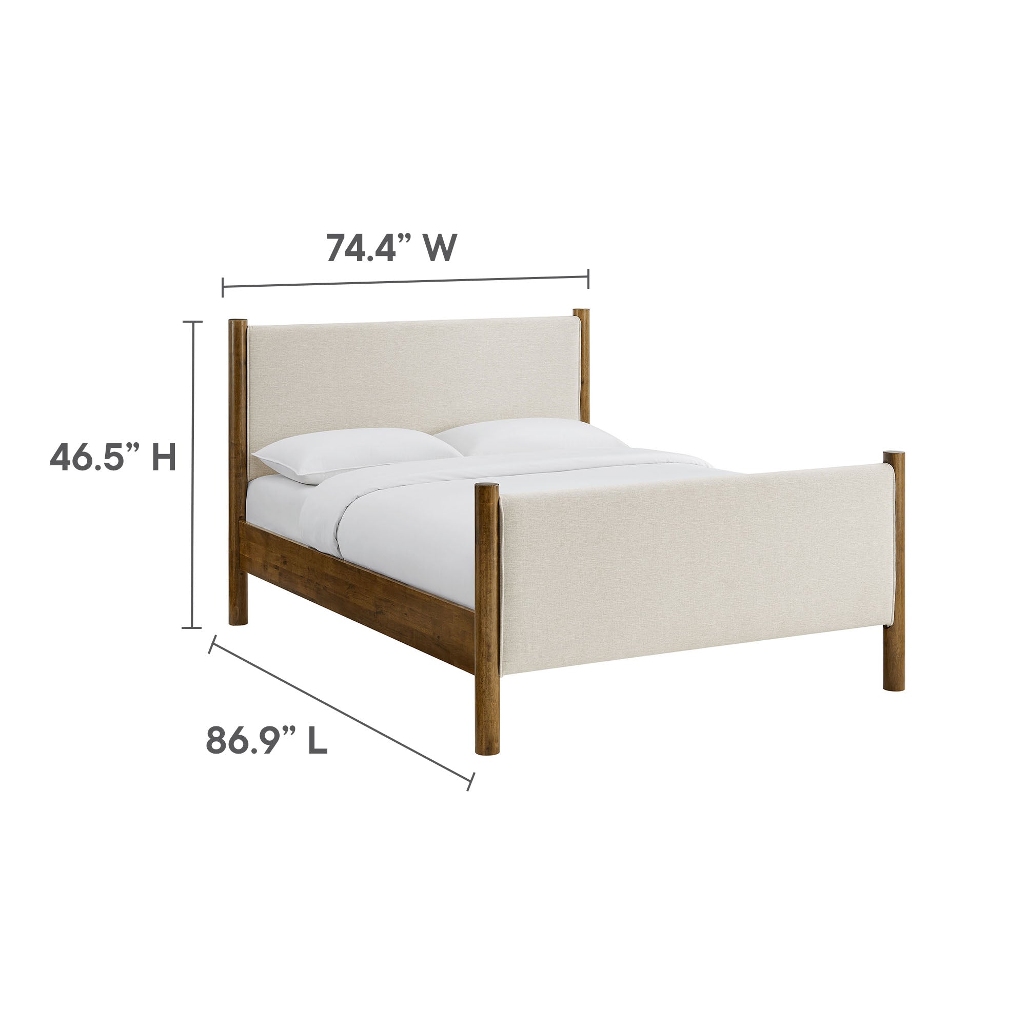Modway Maven King Size Fabric Upholstered Platform Bed