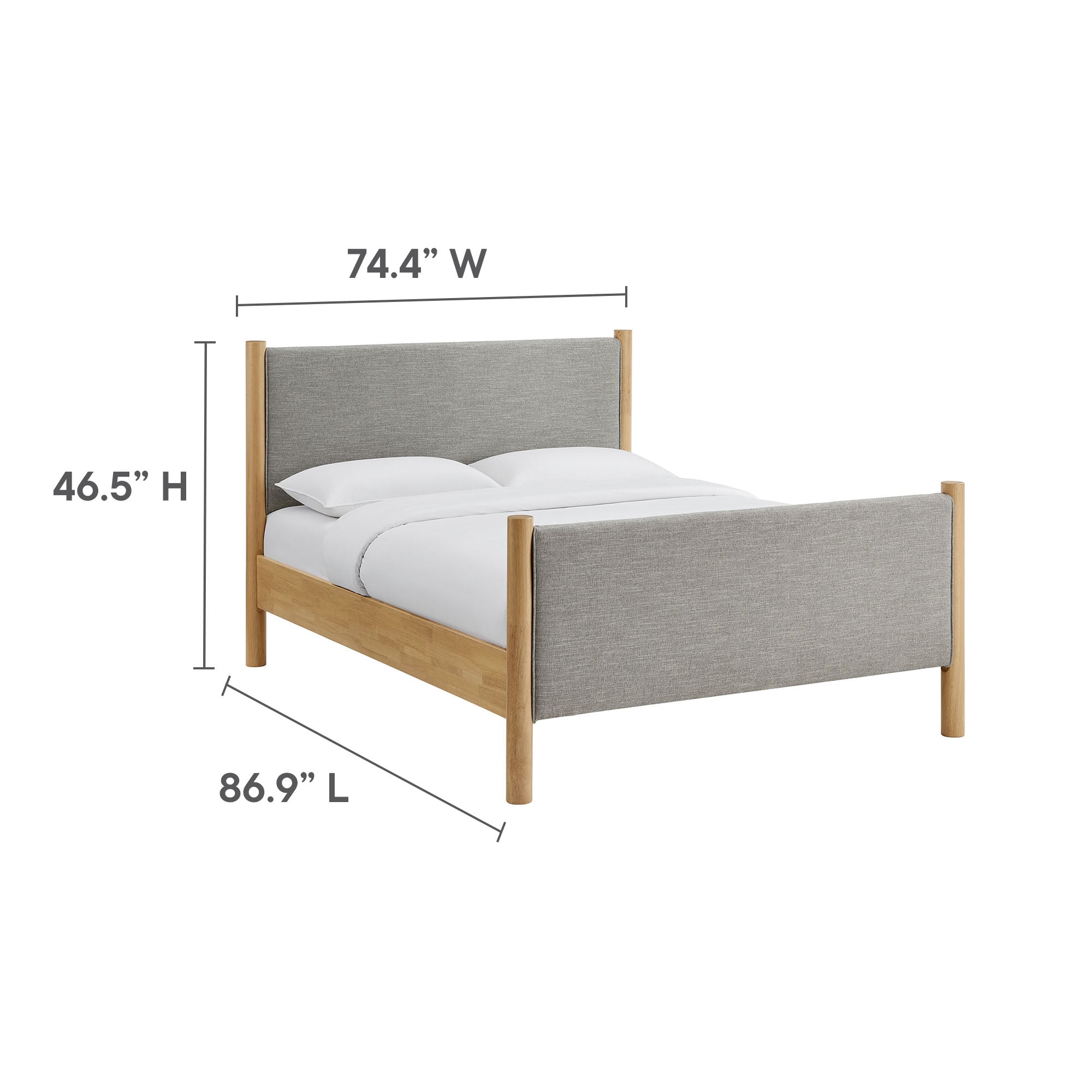 Modway Maven King Size Fabric Upholstered Platform Bed