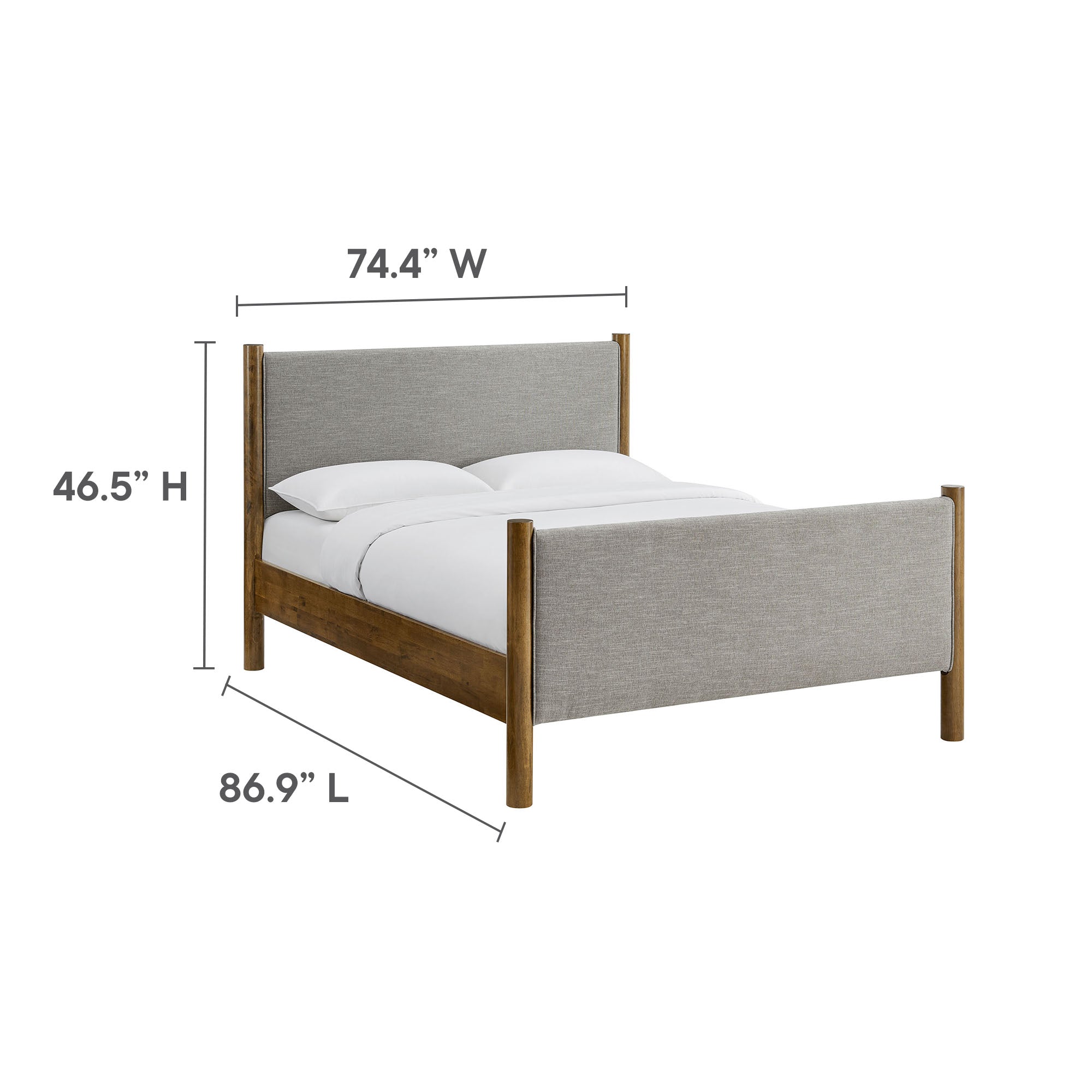 Modway Maven King Size Fabric Upholstered Platform Bed