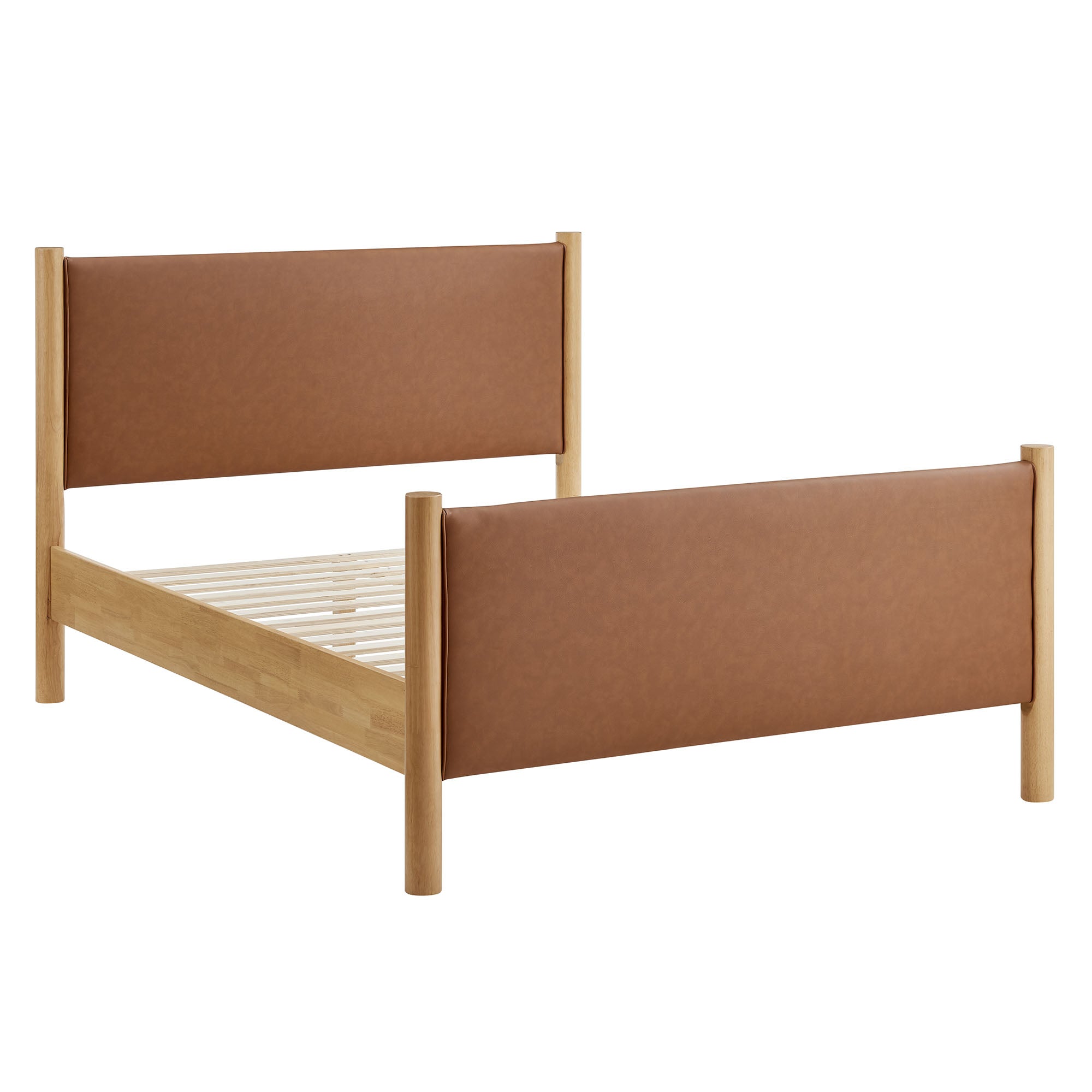Modway Maven King Size Vegan Leather Upholstered Platform Bed