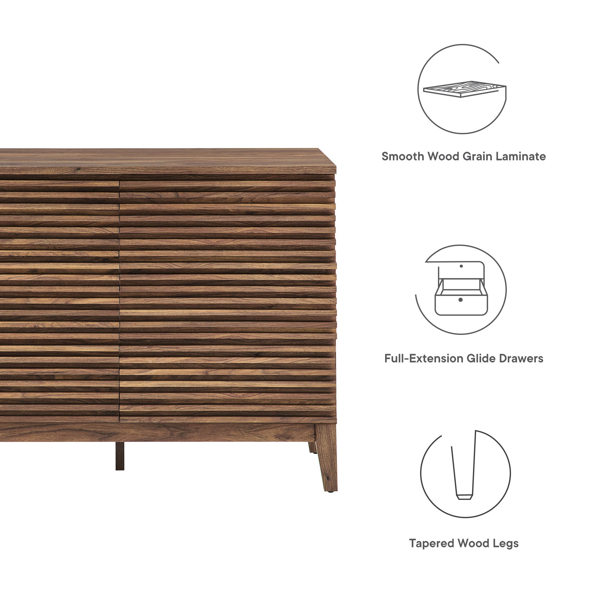 Modway Render 47” 6-Drawer Dresser