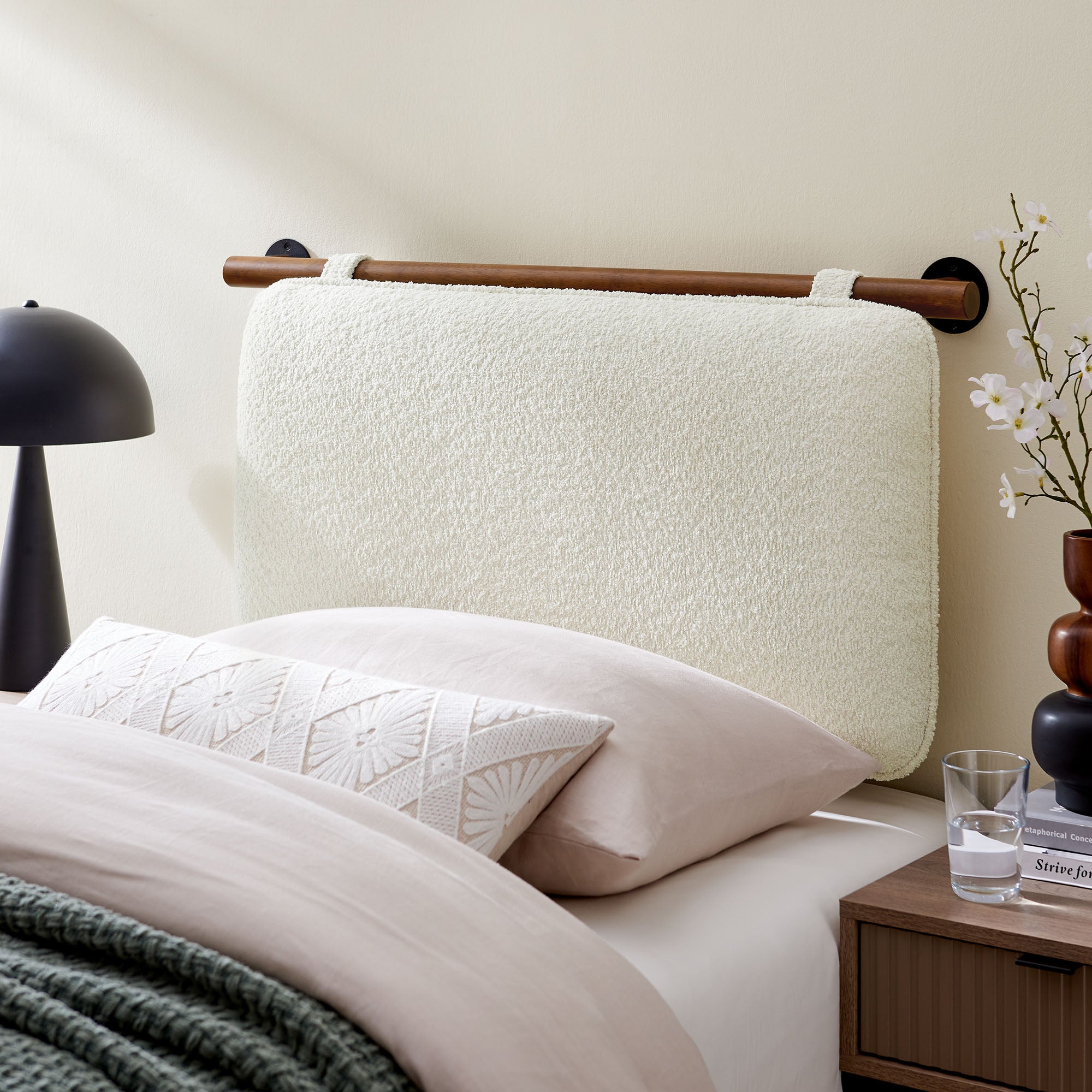 Modway Anela Wall-Mounted Chenille Upholstered Twin Headboard