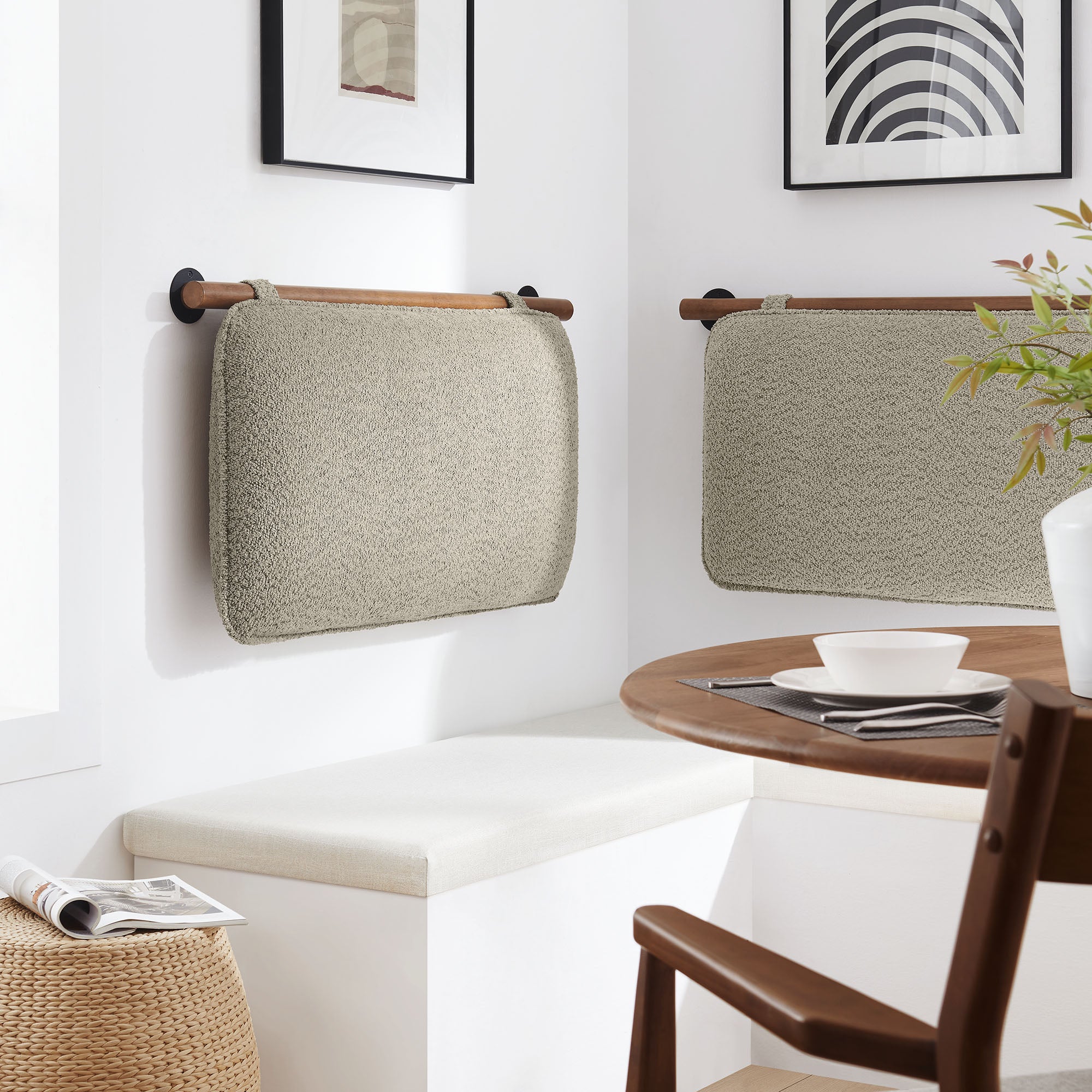 Modway Anela Wall-Mounted Chenille Upholstered Twin Headboard