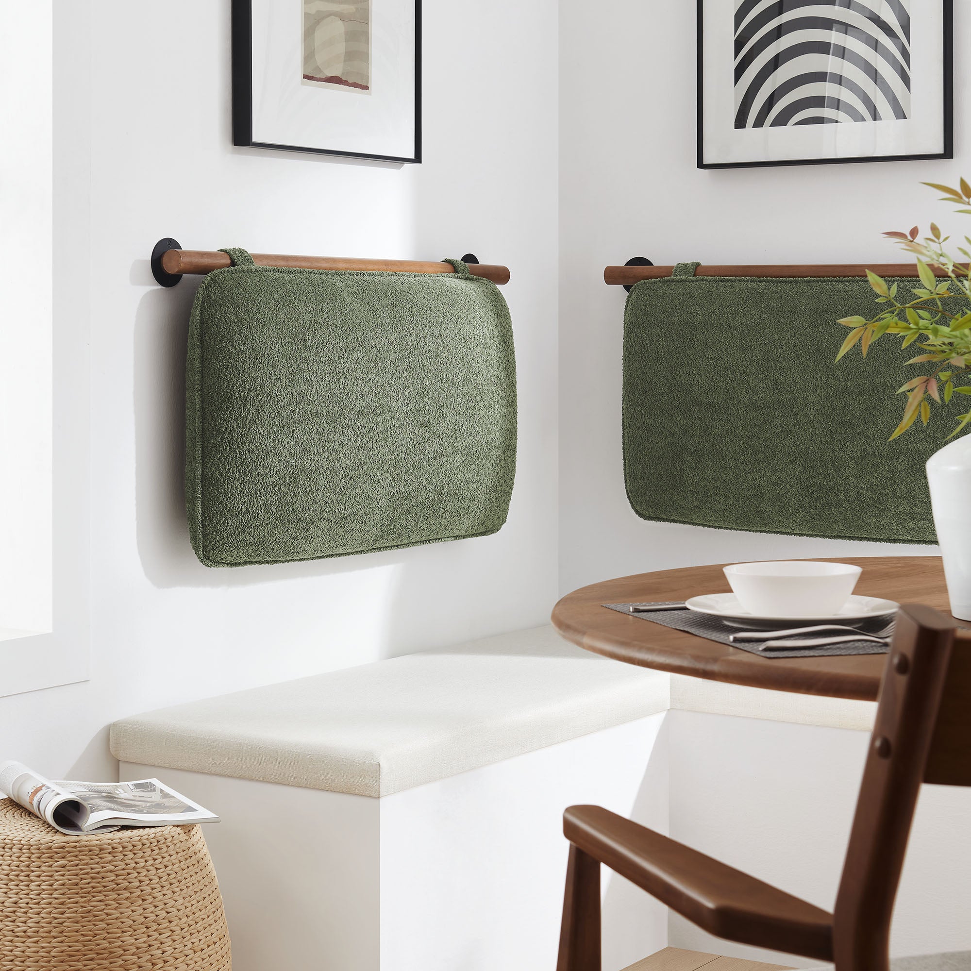 Modway Anela Wall-Mounted Chenille Upholstered Twin Headboard