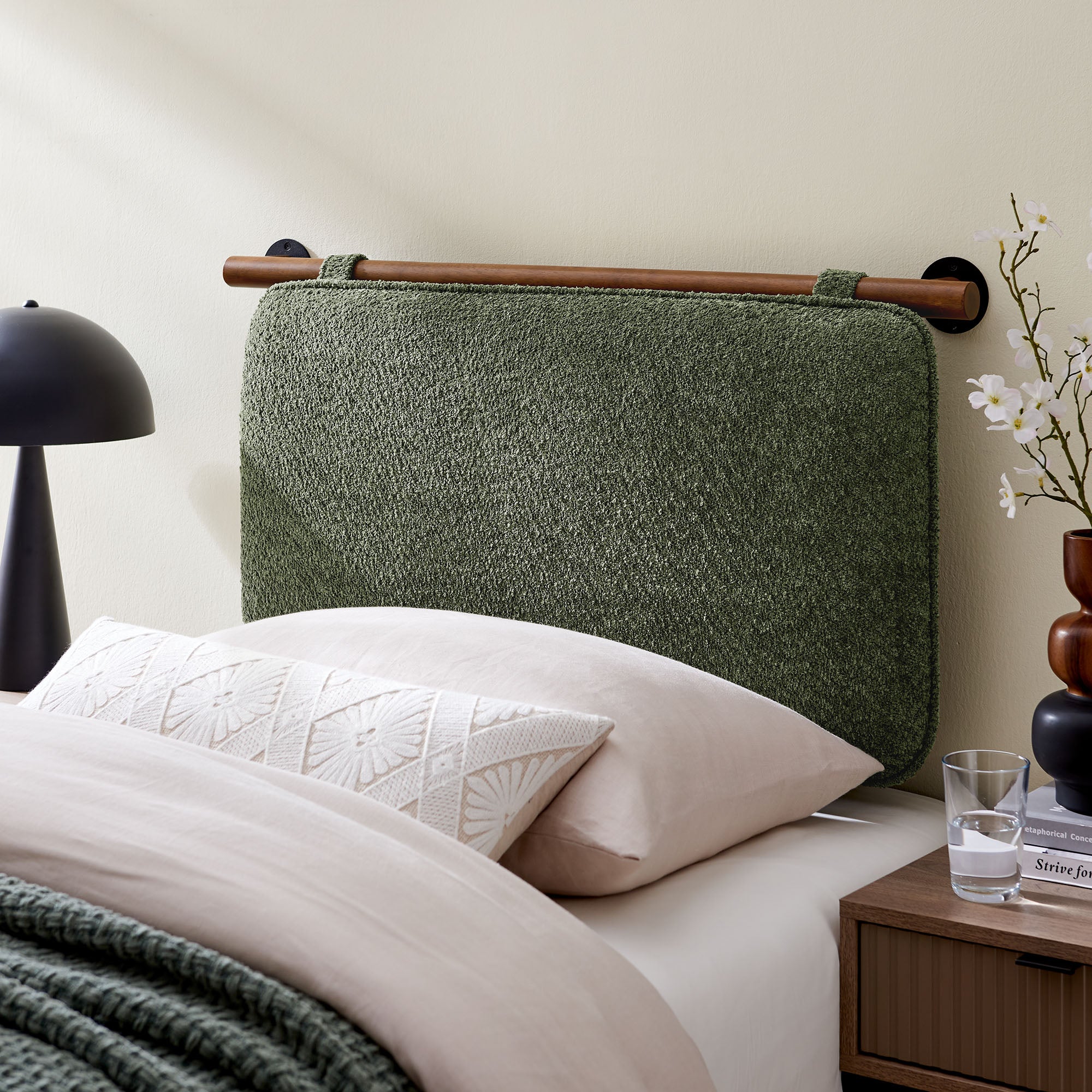 Modway Anela Wall-Mounted Chenille Upholstered Twin Headboard