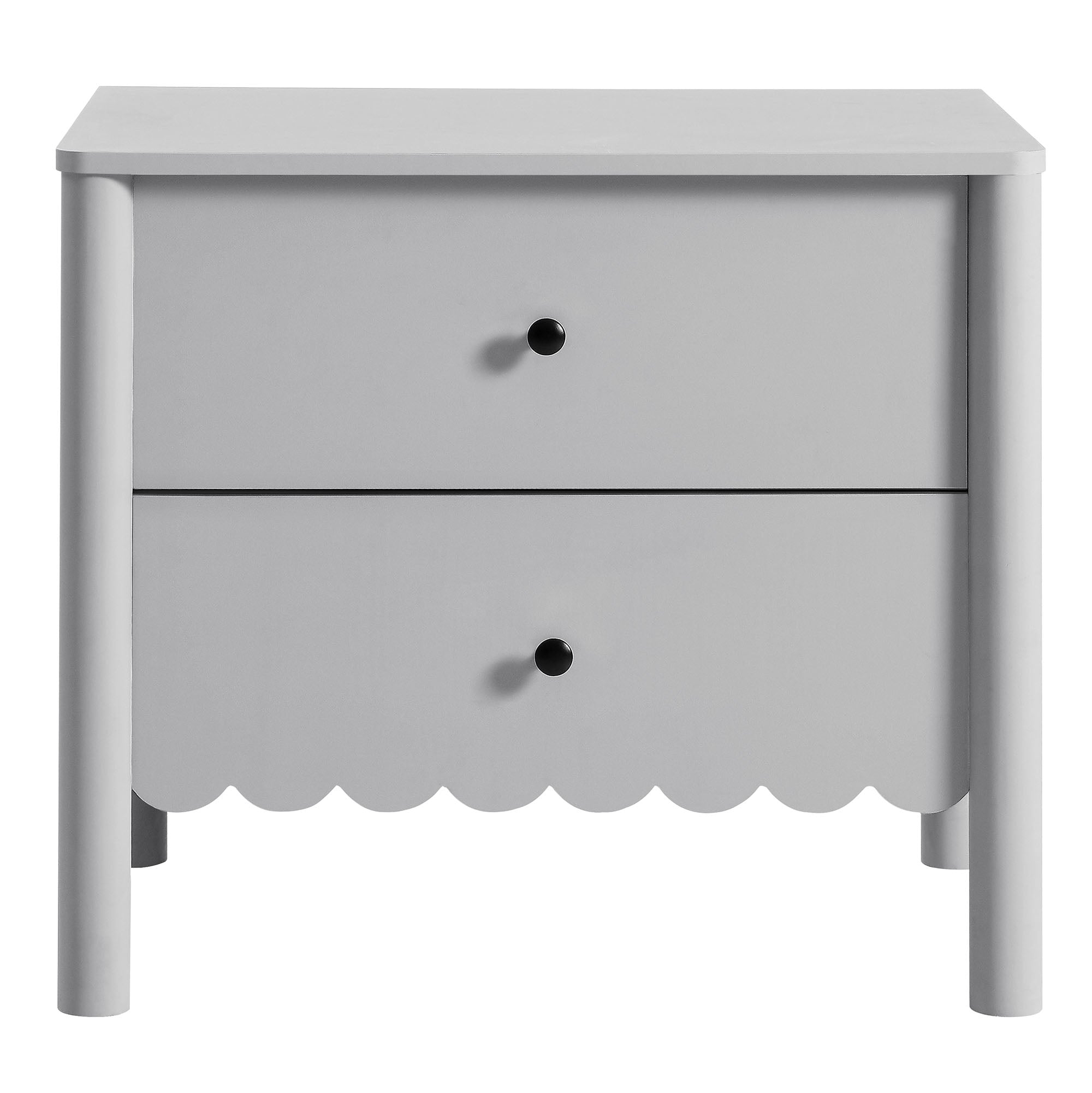 Modway Emmeline Scalloped 2-Drawer Nightstand