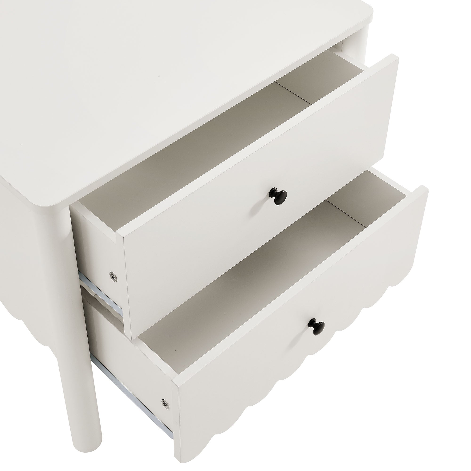 Modway Emmeline Scalloped 2-Drawer Nightstand