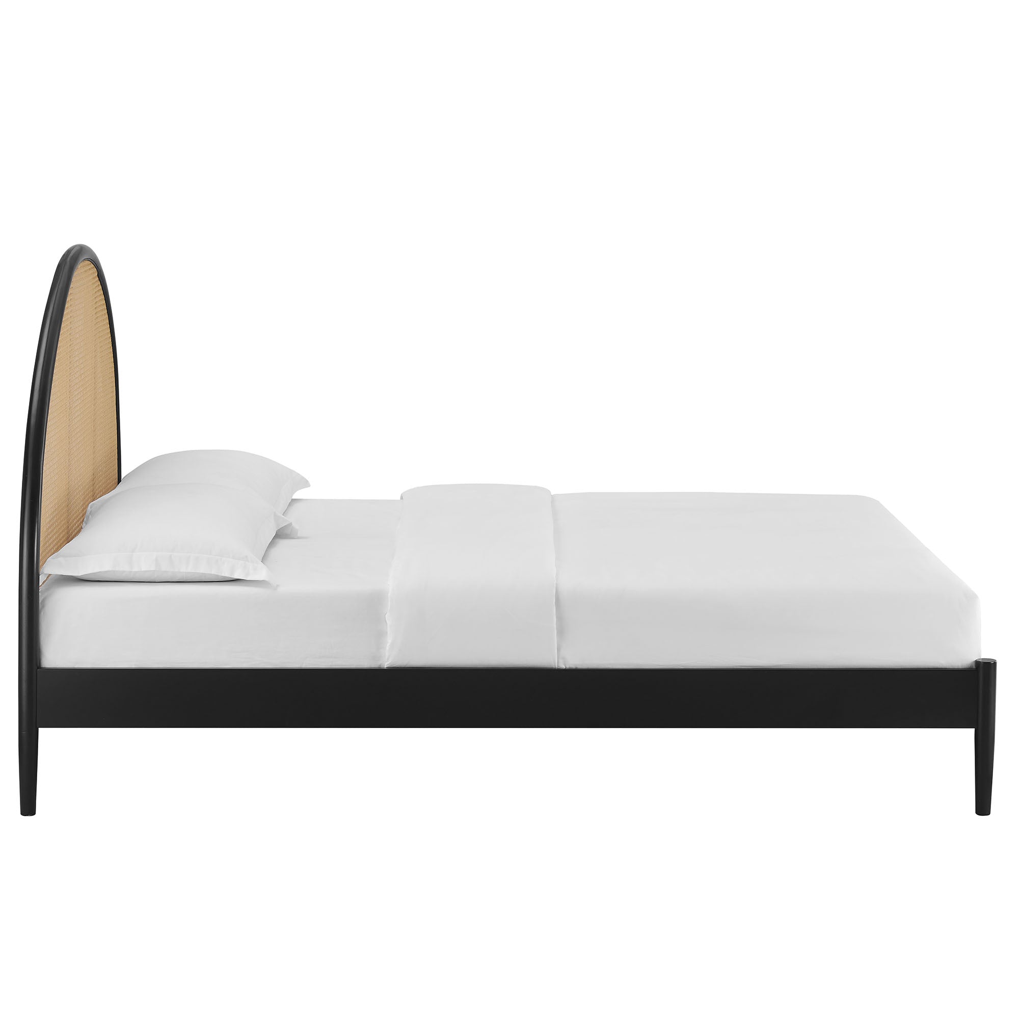 Modway Odette Queen Arched Rattan Cane Platform Bed