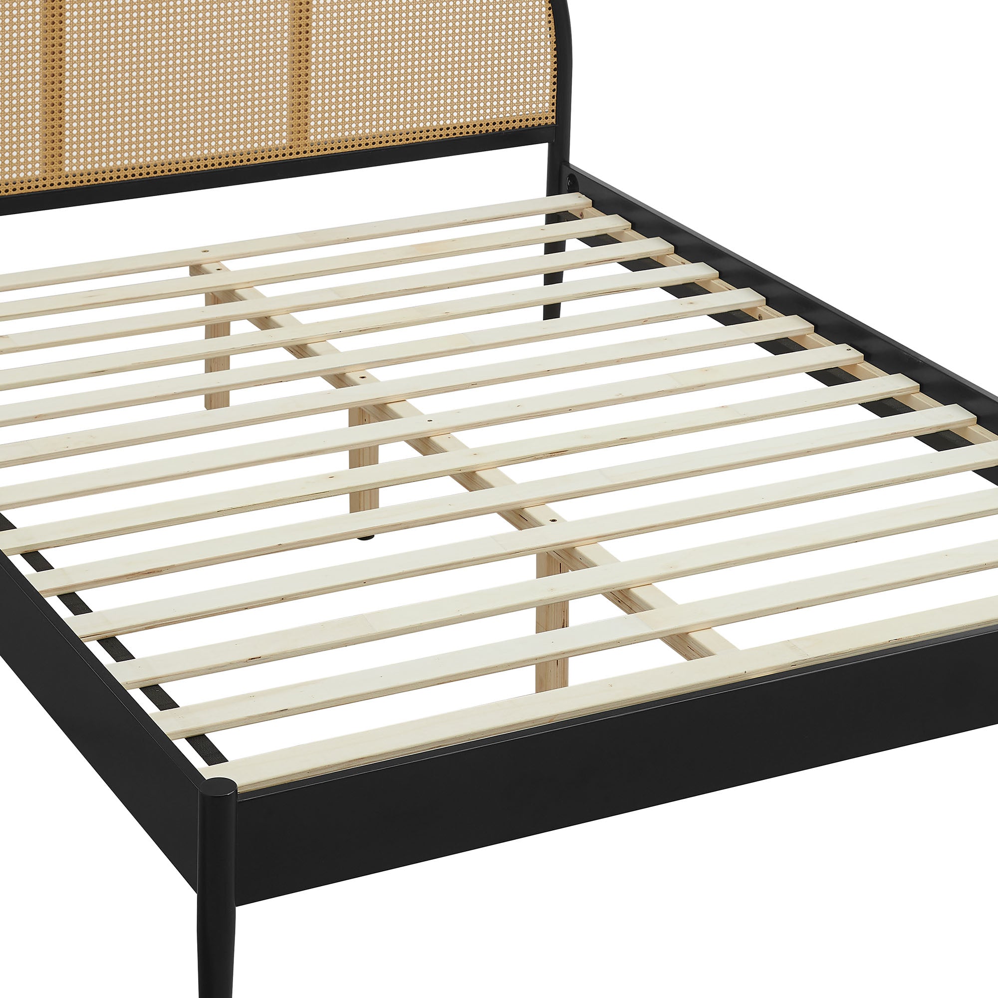 Modway Odette Queen Arched Rattan Cane Platform Bed