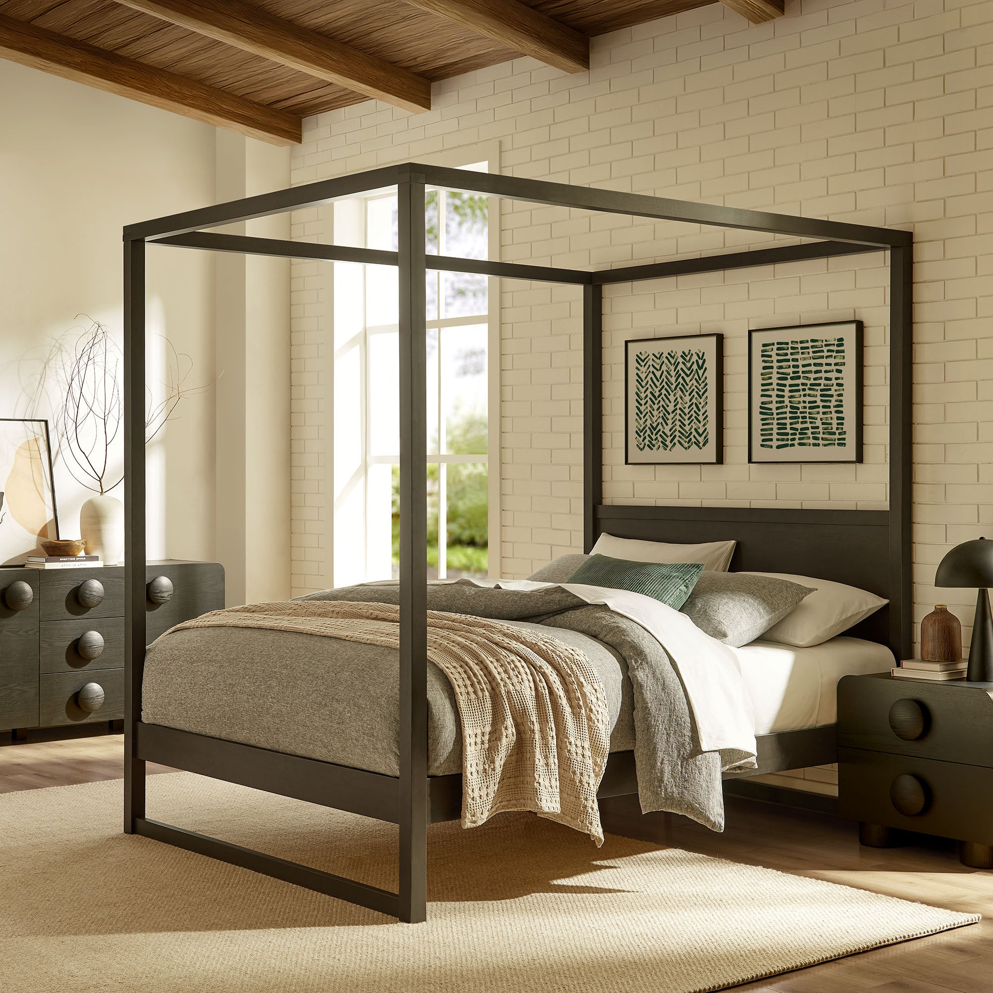 Modway Alva King Wood Canopy Platform Bed