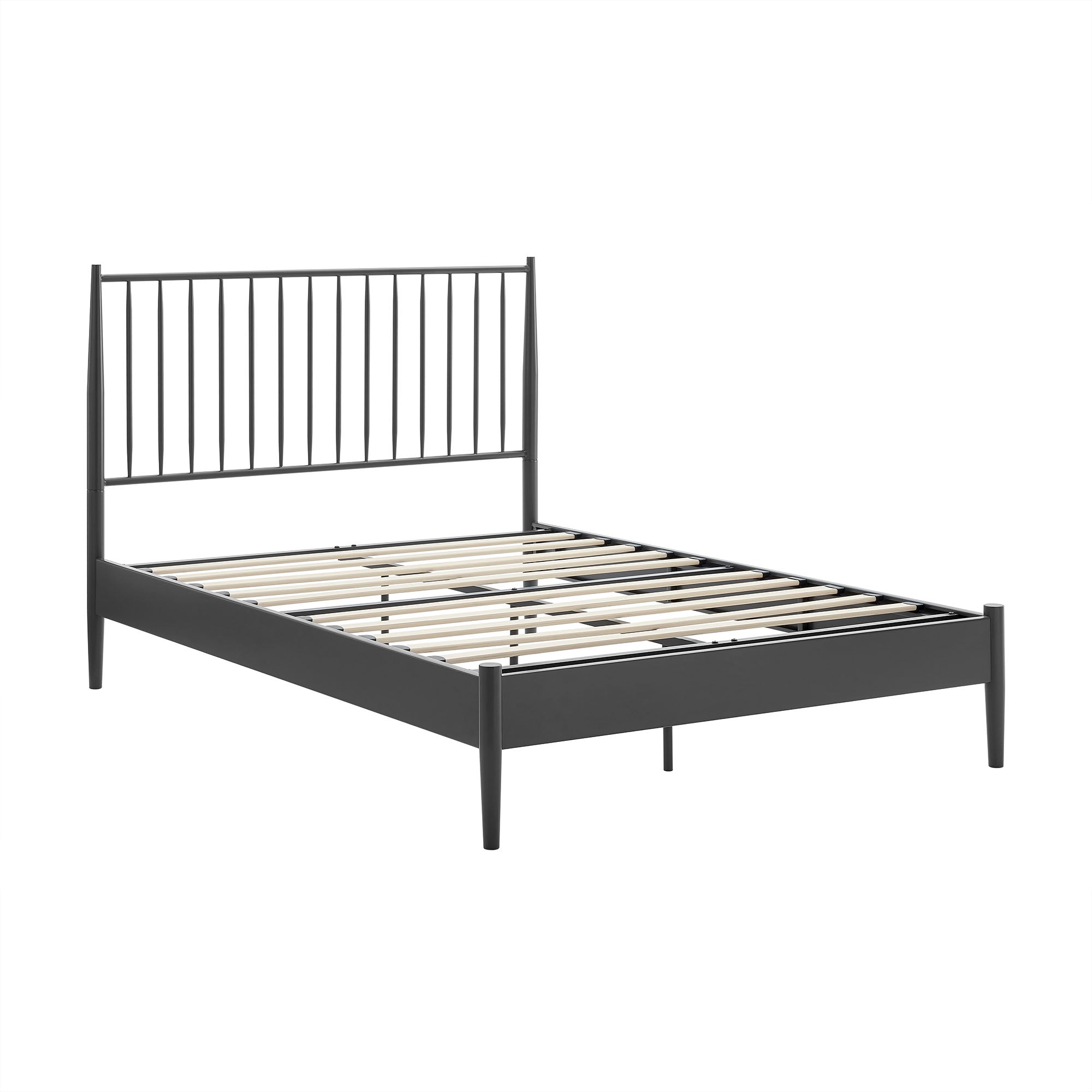 Adair Spindle Metal Full Platform Bed