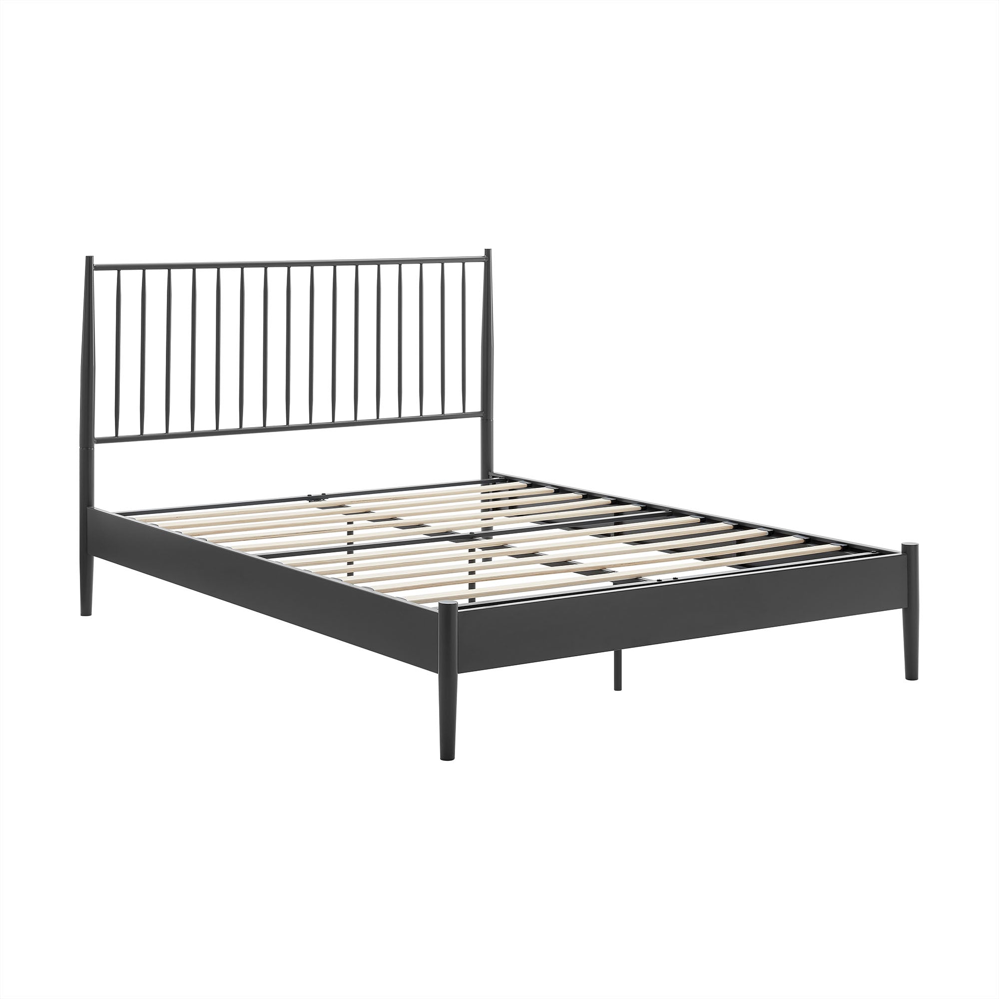 Adair Spindle Metal Queen Platform Bed