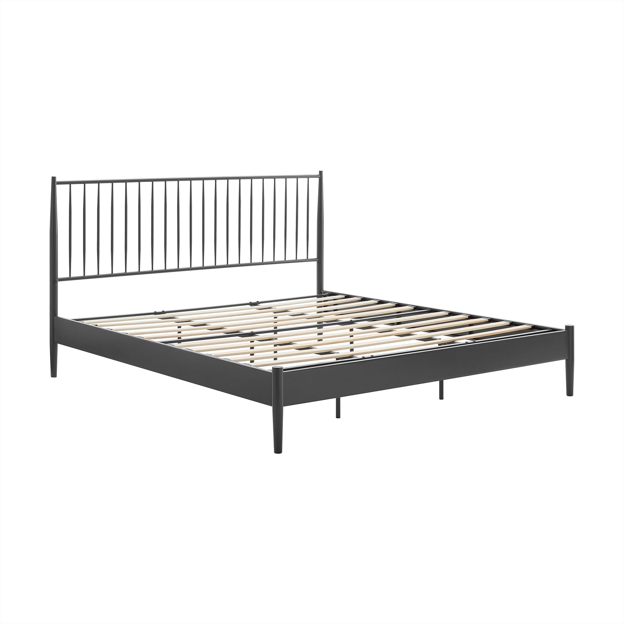 Adair Spindle Metal King Platform Bed