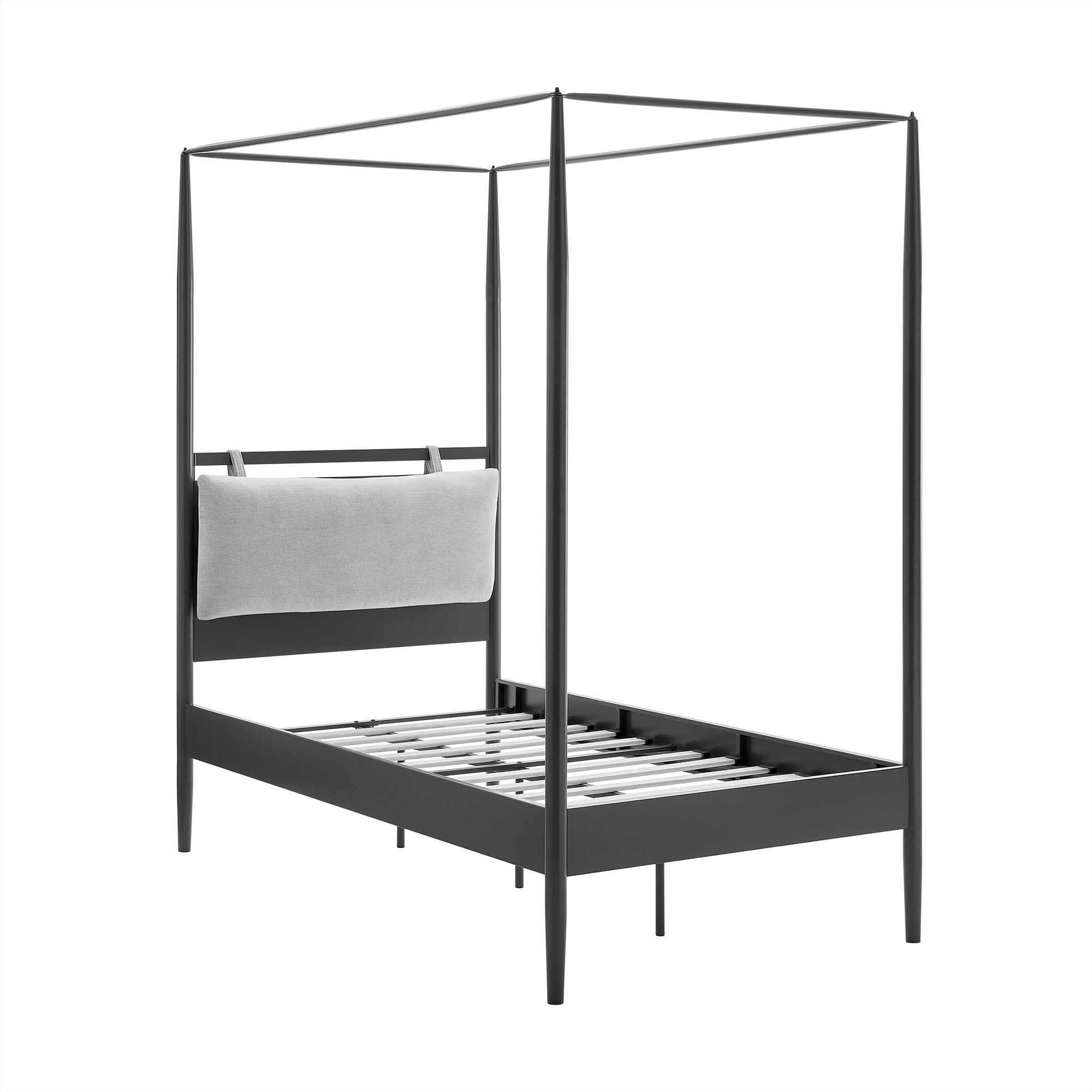 Marlowe 4-Poster Canopy Metal Twin Platform Bed