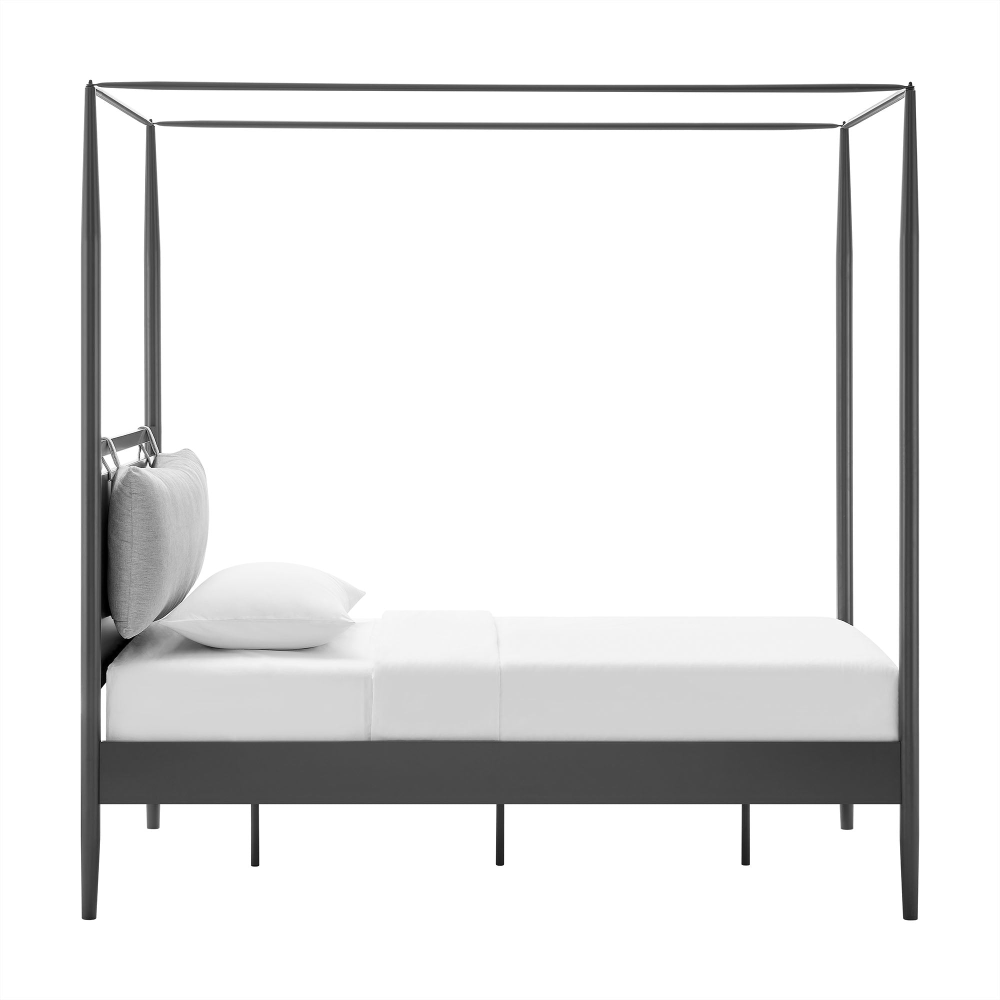 Marlowe 4-Poster Canopy Metal Twin Platform Bed