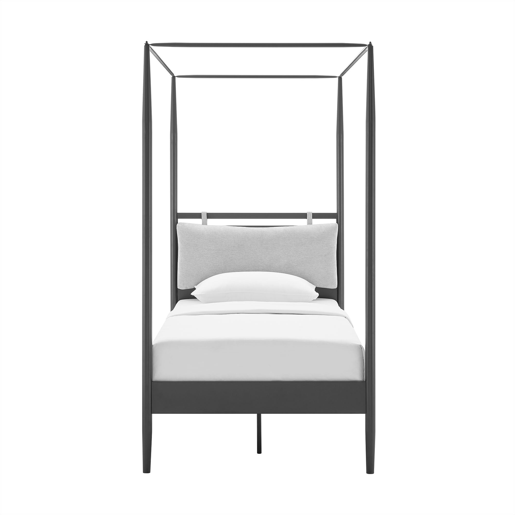 Marlowe 4-Poster Canopy Metal Twin Platform Bed