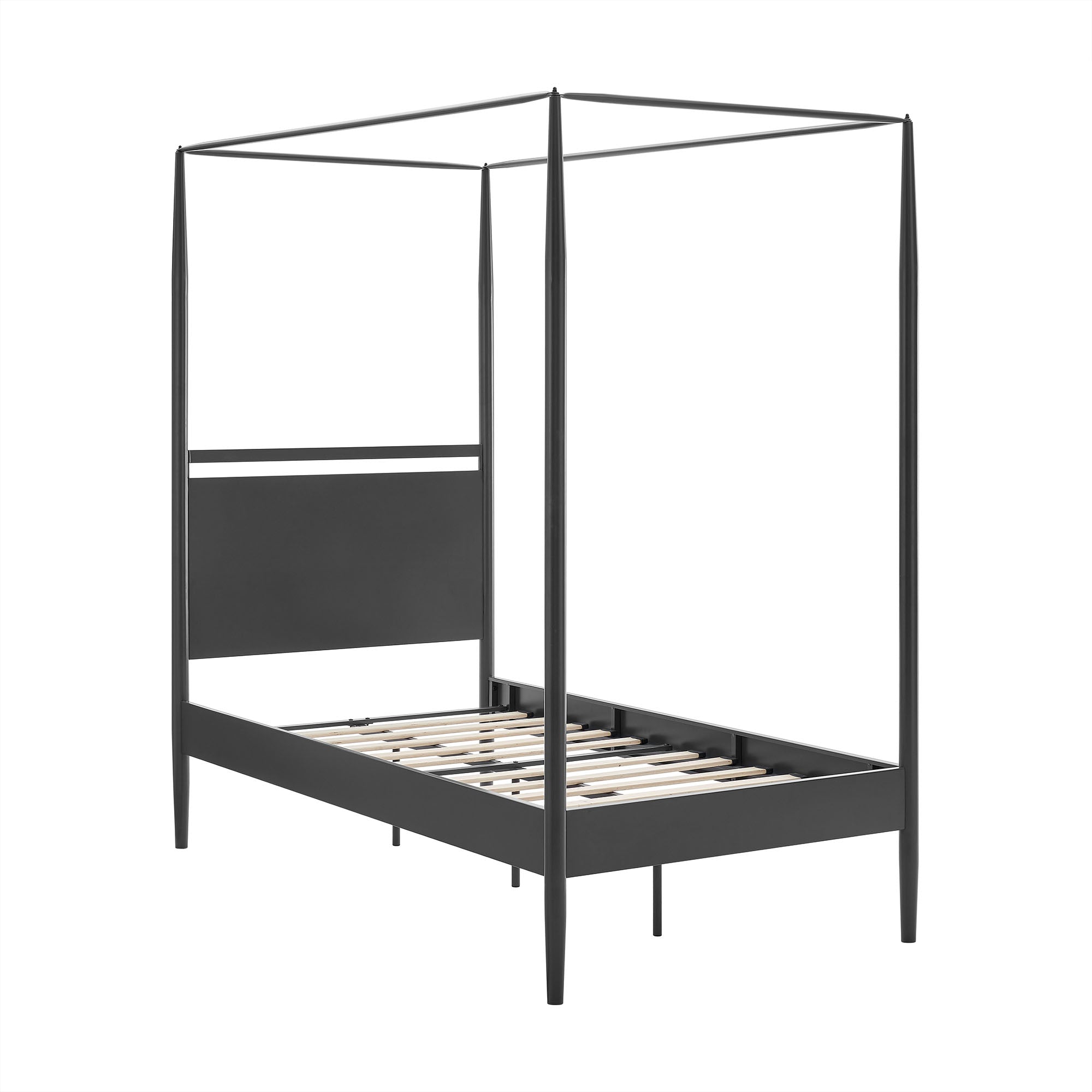 Marlowe 4-Poster Canopy Metal Twin Platform Bed