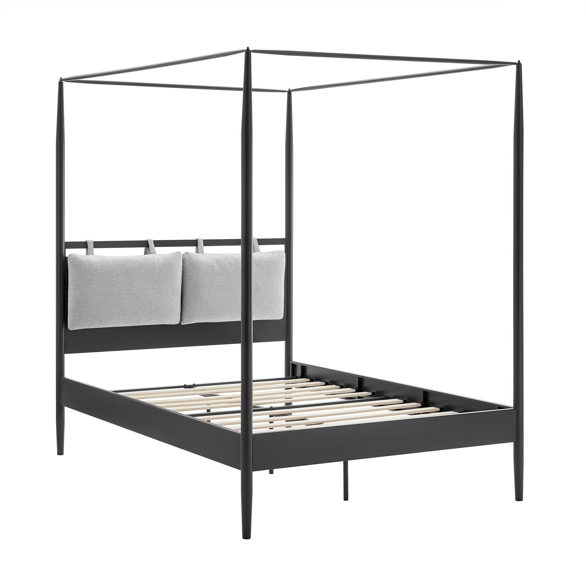 Marlowe 4-Poster Canopy Metal Full Platform Bed