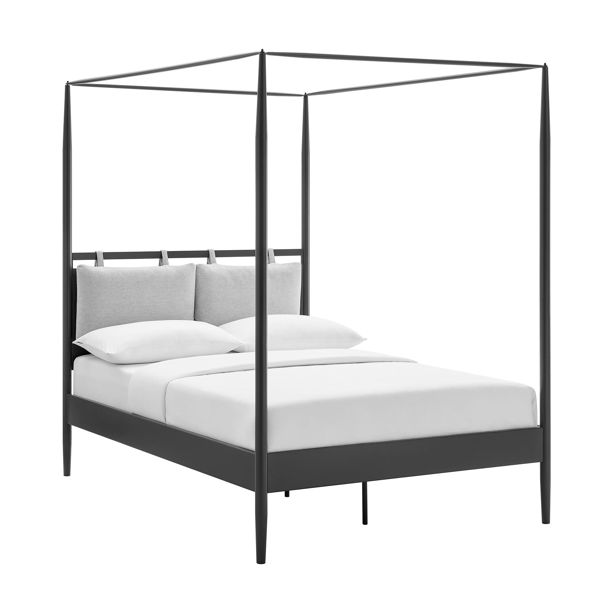Marlowe 4-Poster Canopy Metal Full Platform Bed