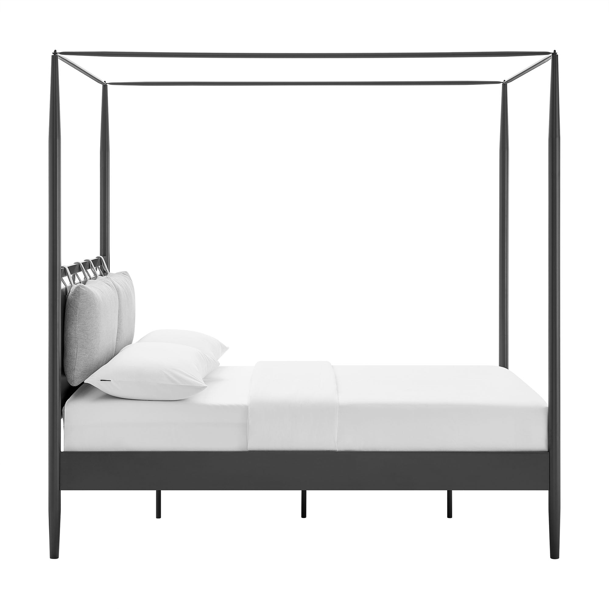 Marlowe 4-Poster Canopy Metal Full Platform Bed