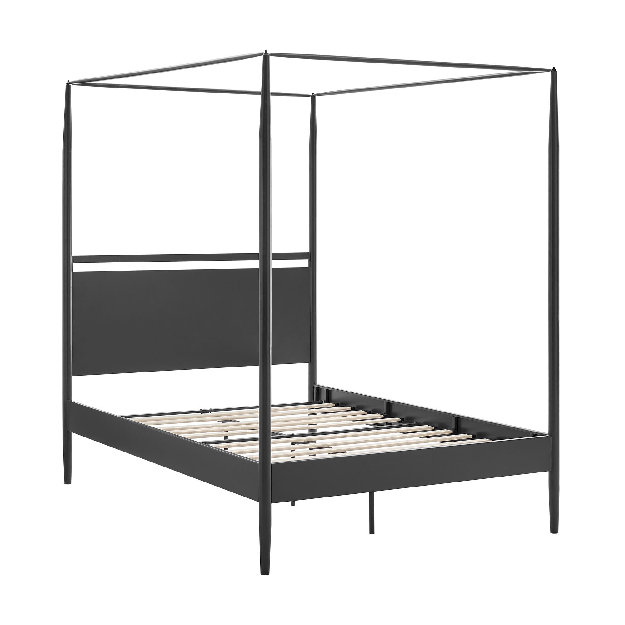 Marlowe 4-Poster Canopy Metal Full Platform Bed