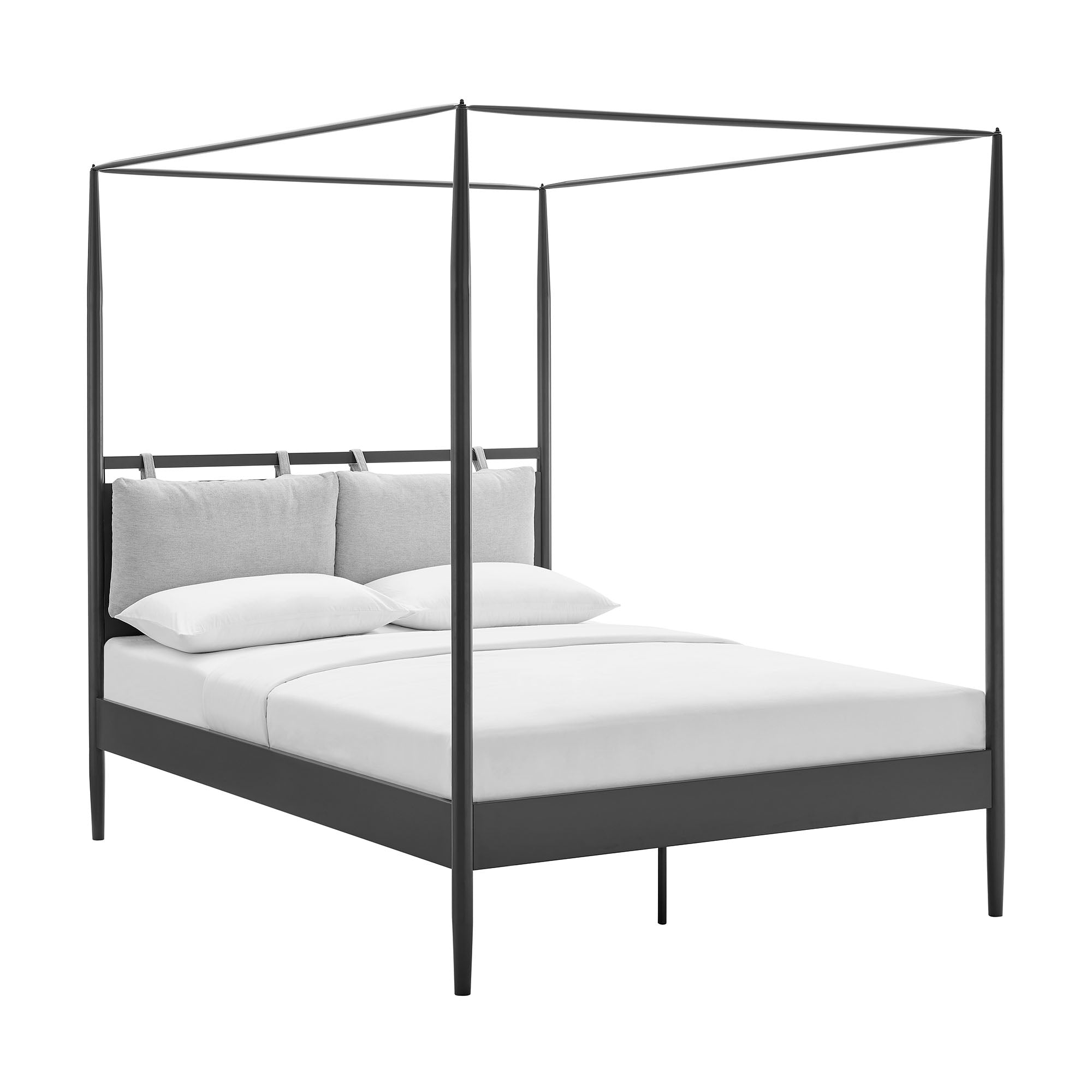 Marlowe 4-Poster Canopy Metal Queen Platform Bed