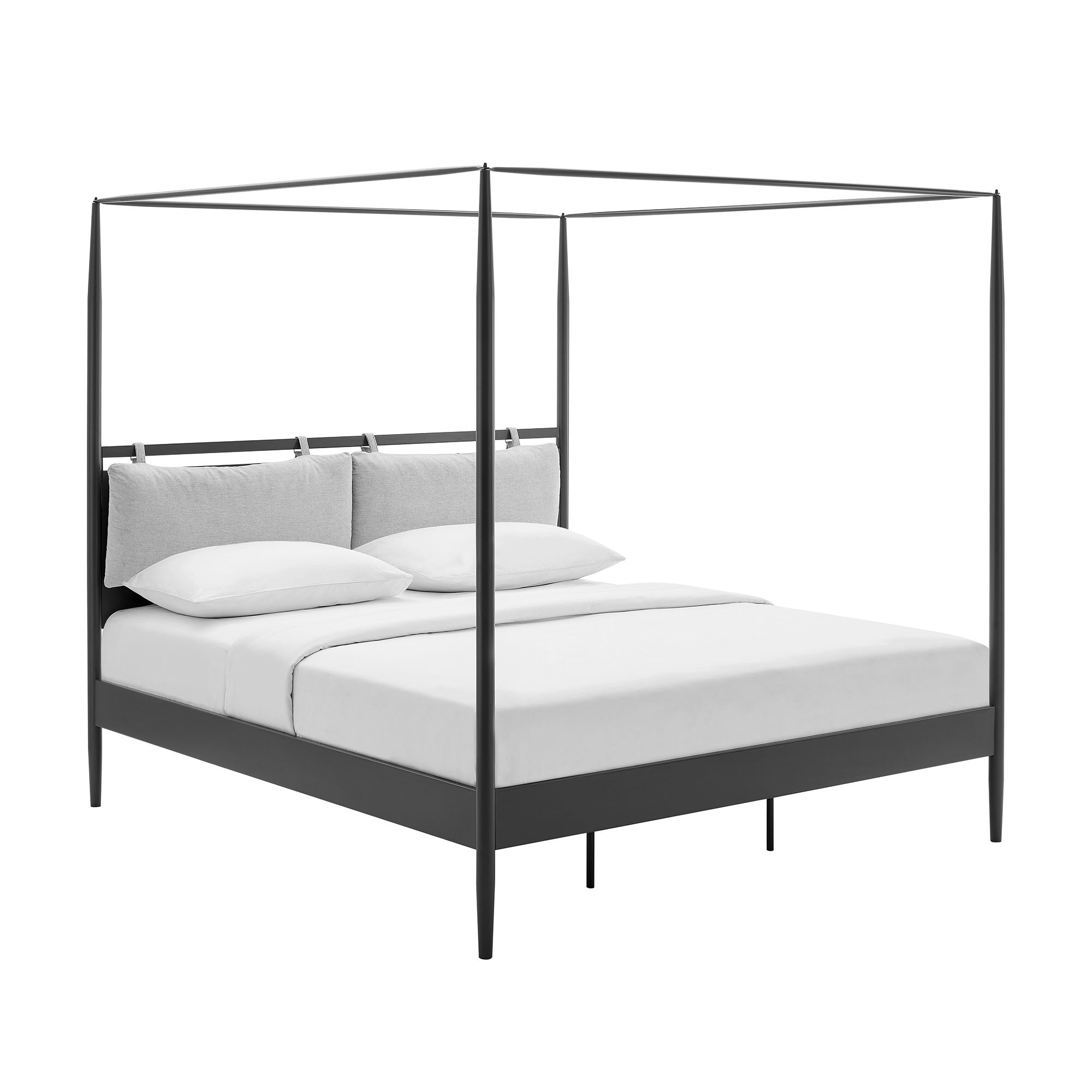 Marlowe 4-Poster Canopy Metal King Platform Bed
