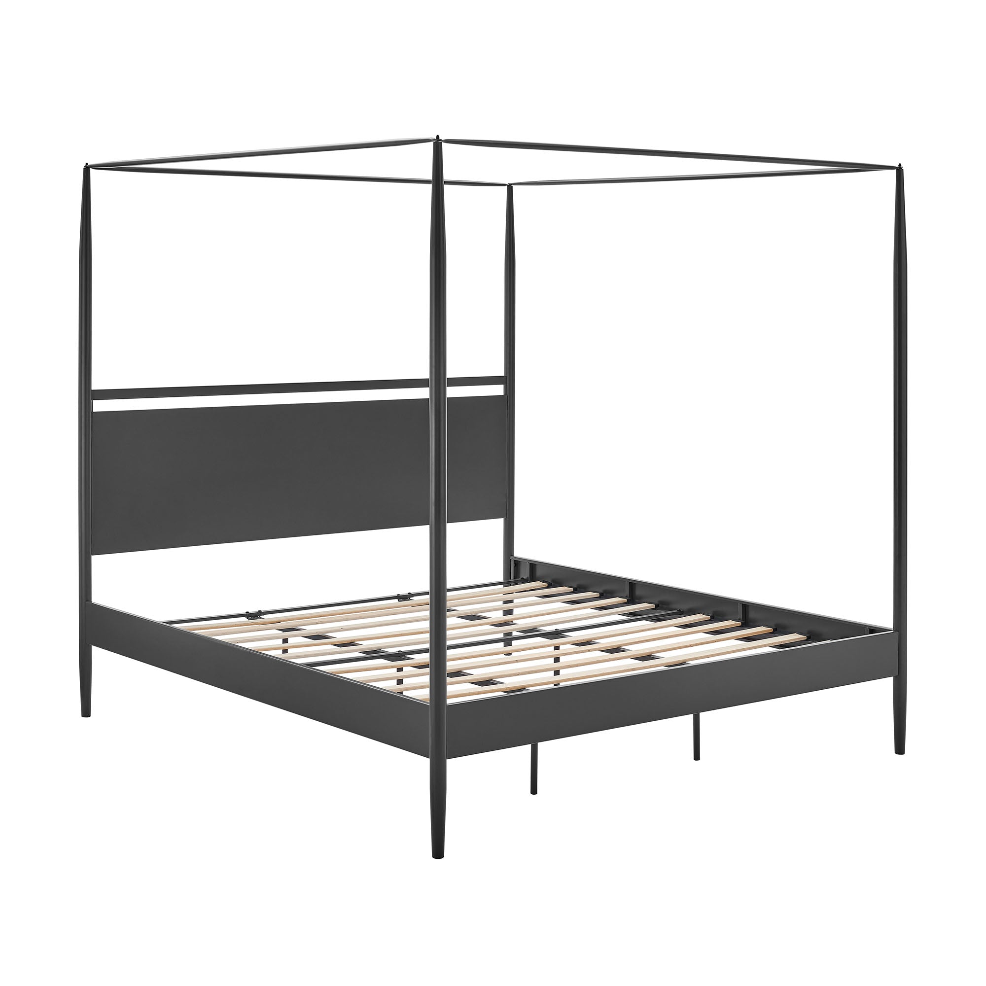 Marlowe 4-Poster Canopy Metal King Platform Bed