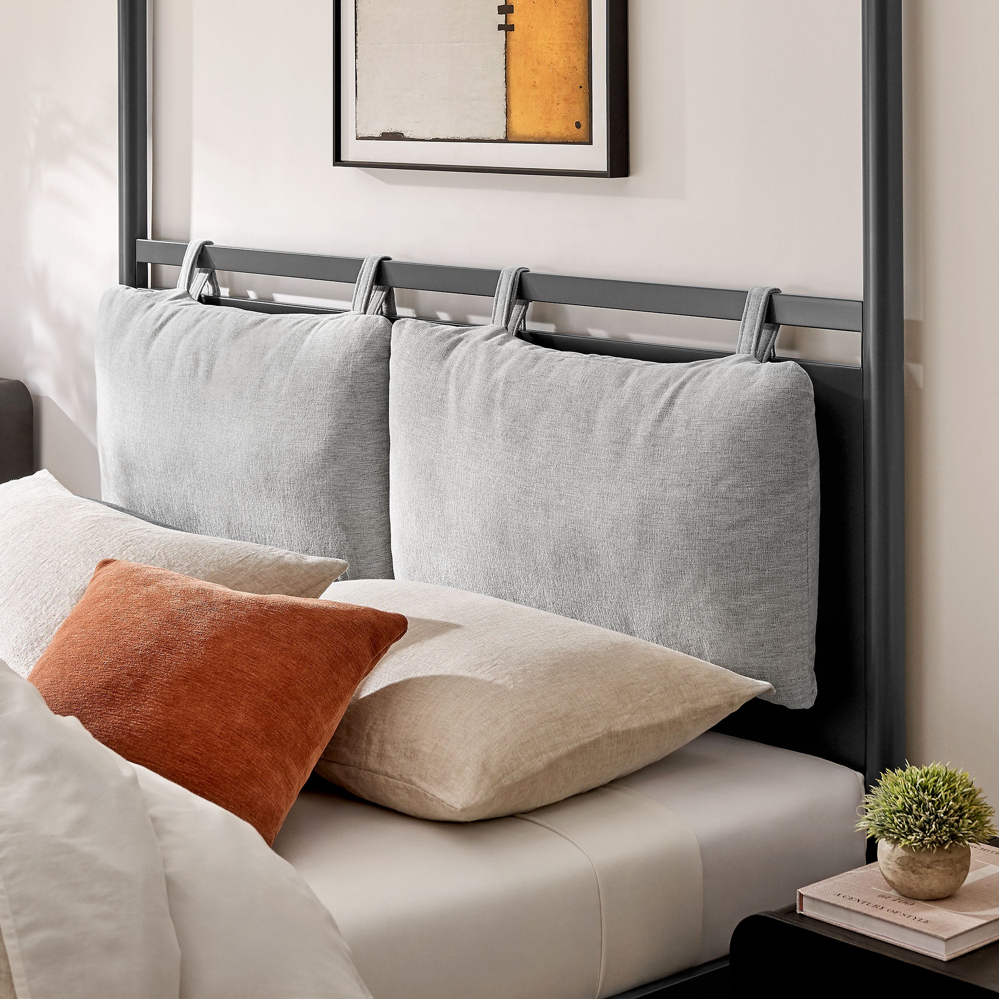 Marlowe 4-Poster Canopy Metal King Platform Bed