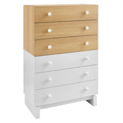 Nolia 6-Drawer Color Block Dresser Chest