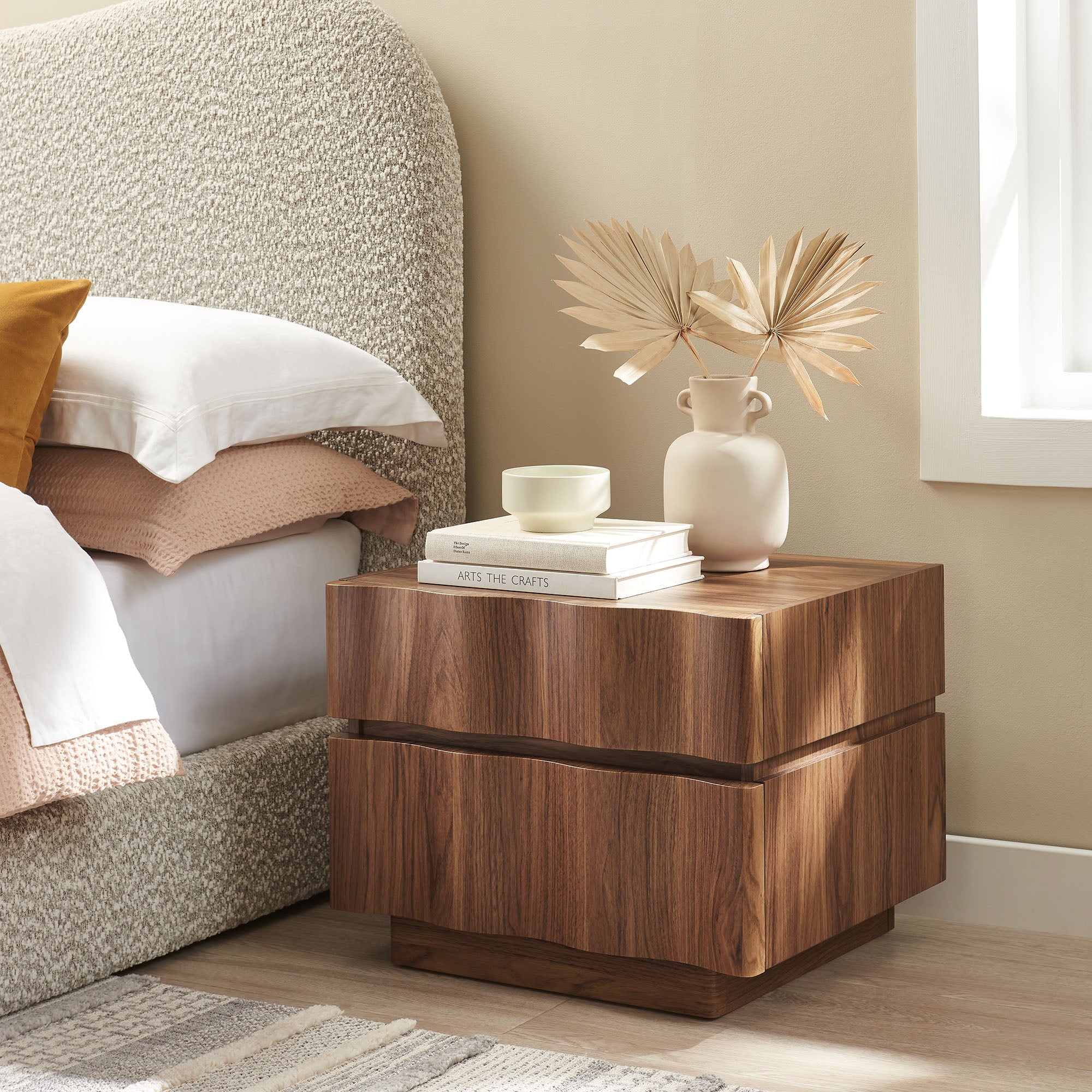 Isola 2 Drawer Nightstand