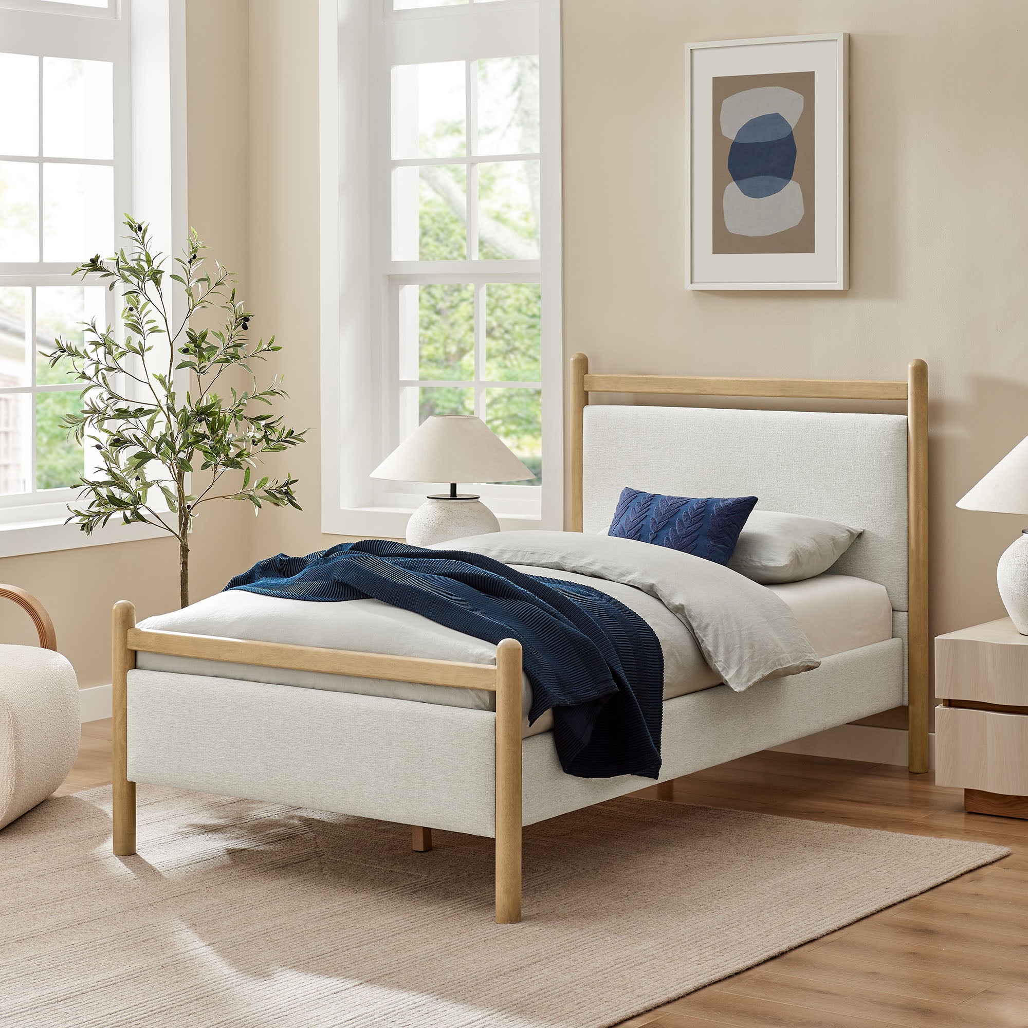 Modway MOD-7244 Ginny Twin Size Platform Bed Frame