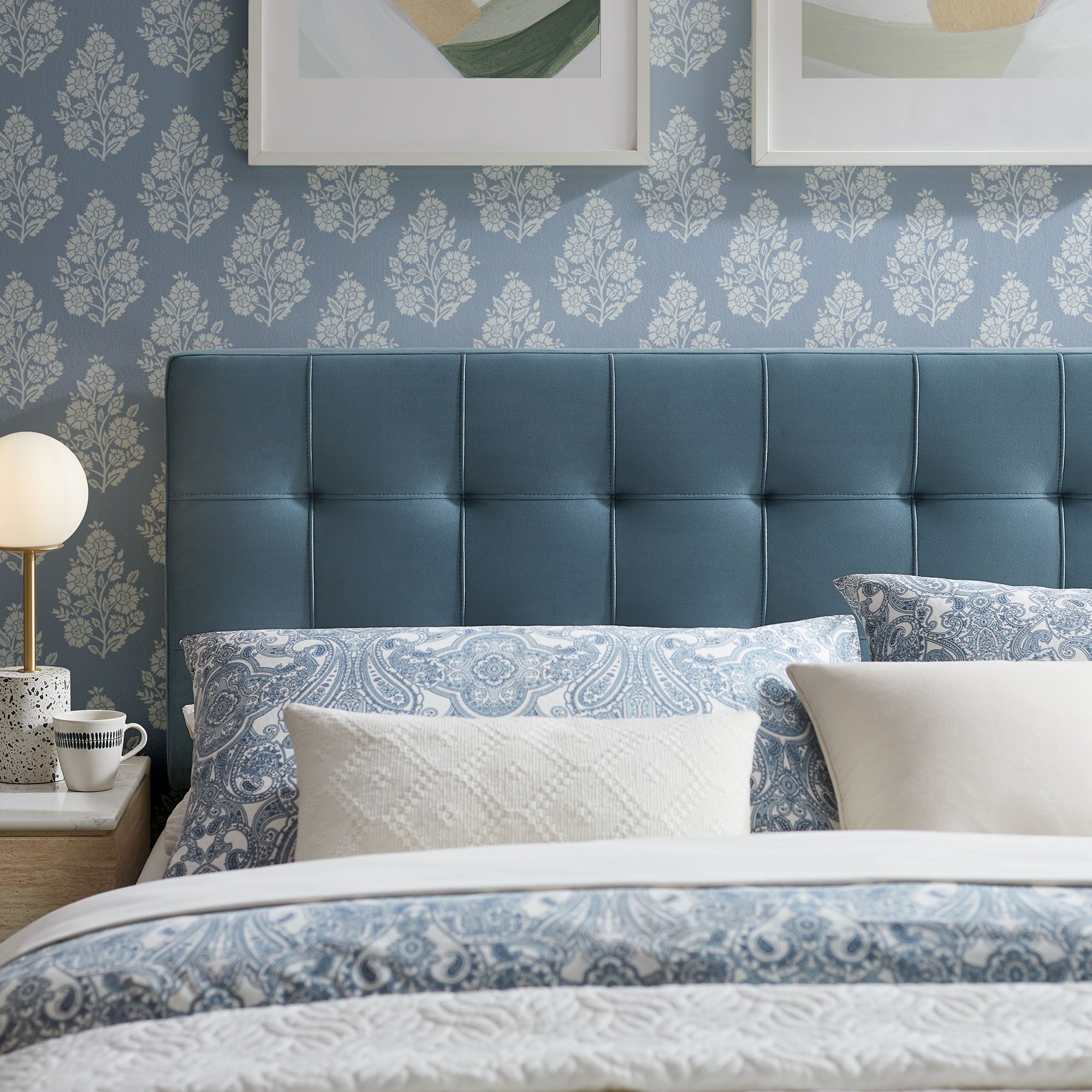 Modway Lily Stain-Resistant Performance Velvet Full Size Headboard