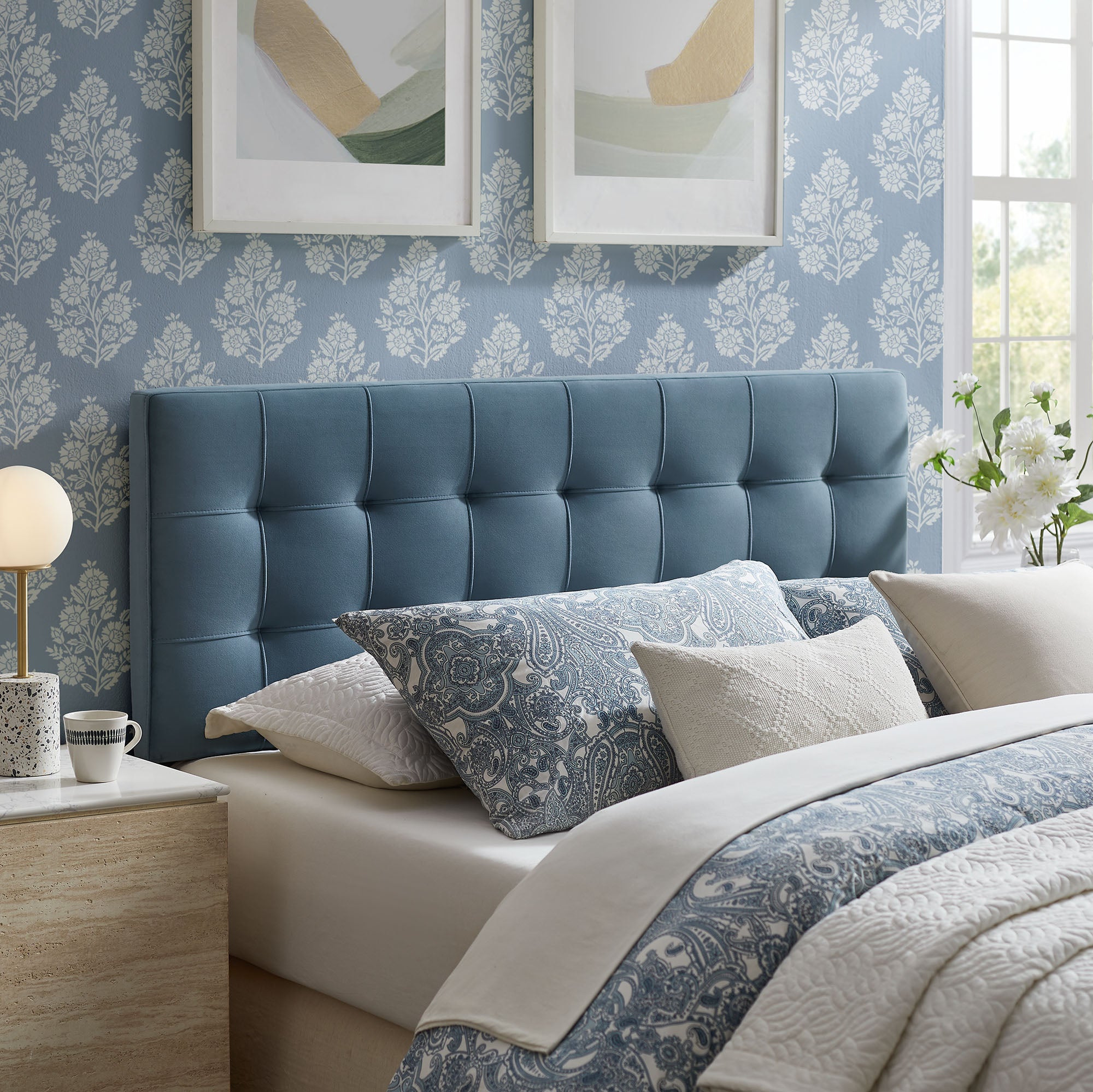 Modway Lily Stain-Resistant Performance Velvet Full Size Headboard