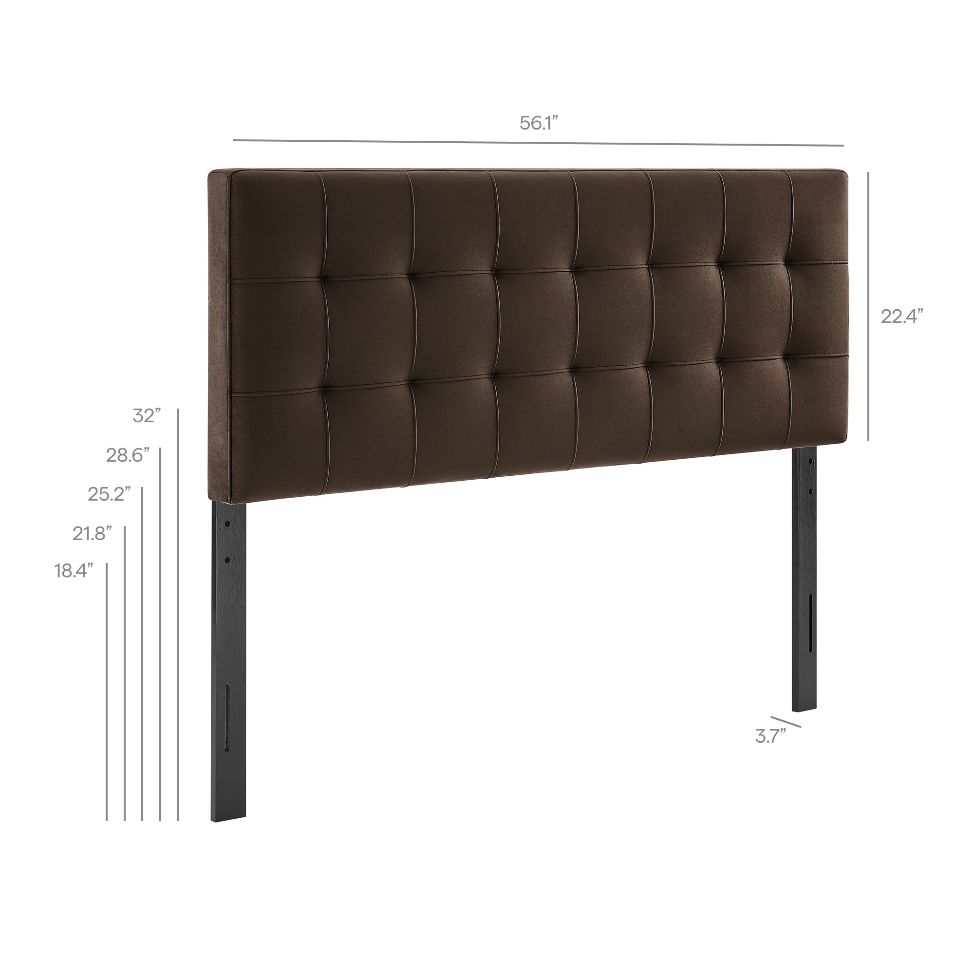 Modway Lily Stain-Resistant Performance Velvet Full Size Headboard