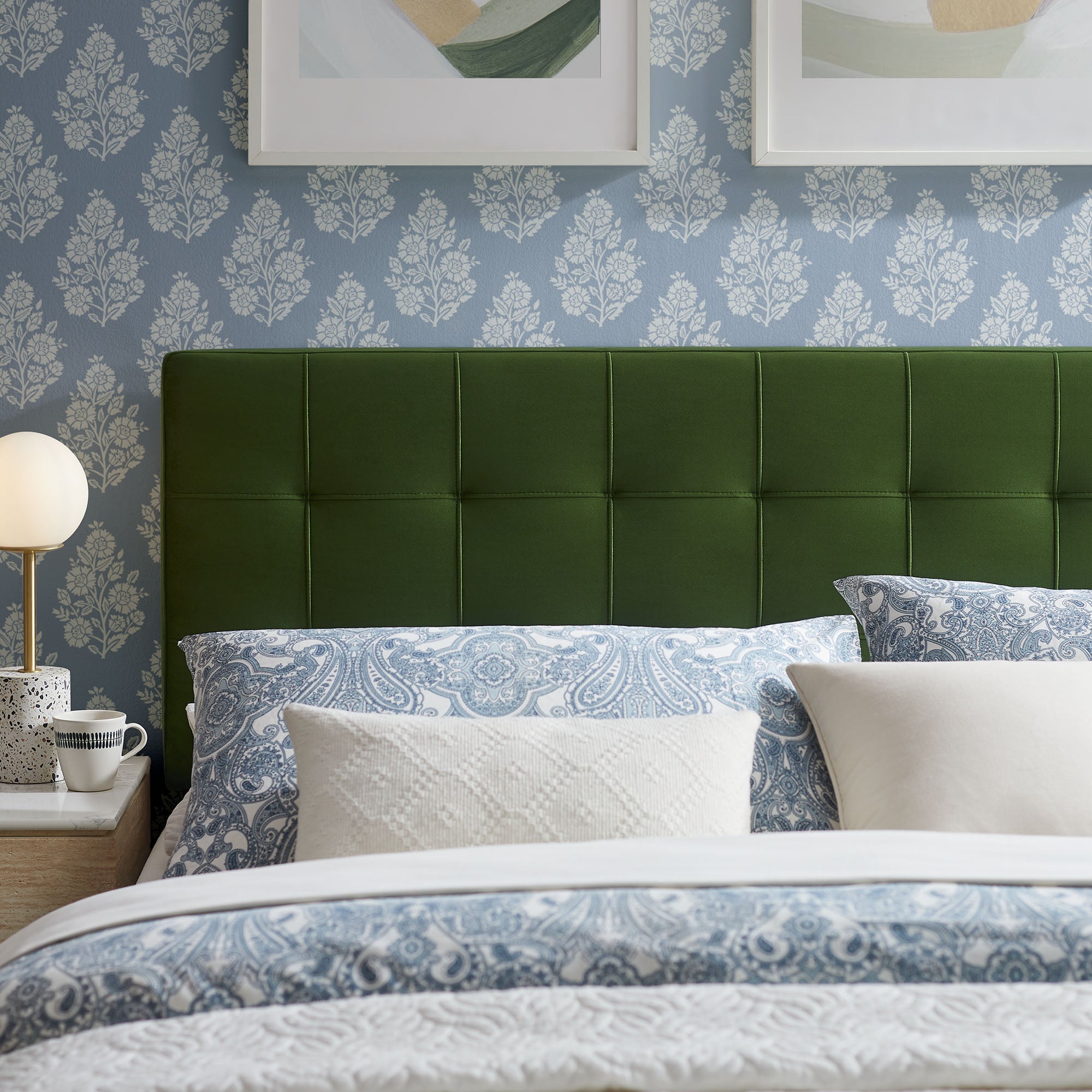 Modway Lily Stain-Resistant Performance Velvet Full Size Headboard