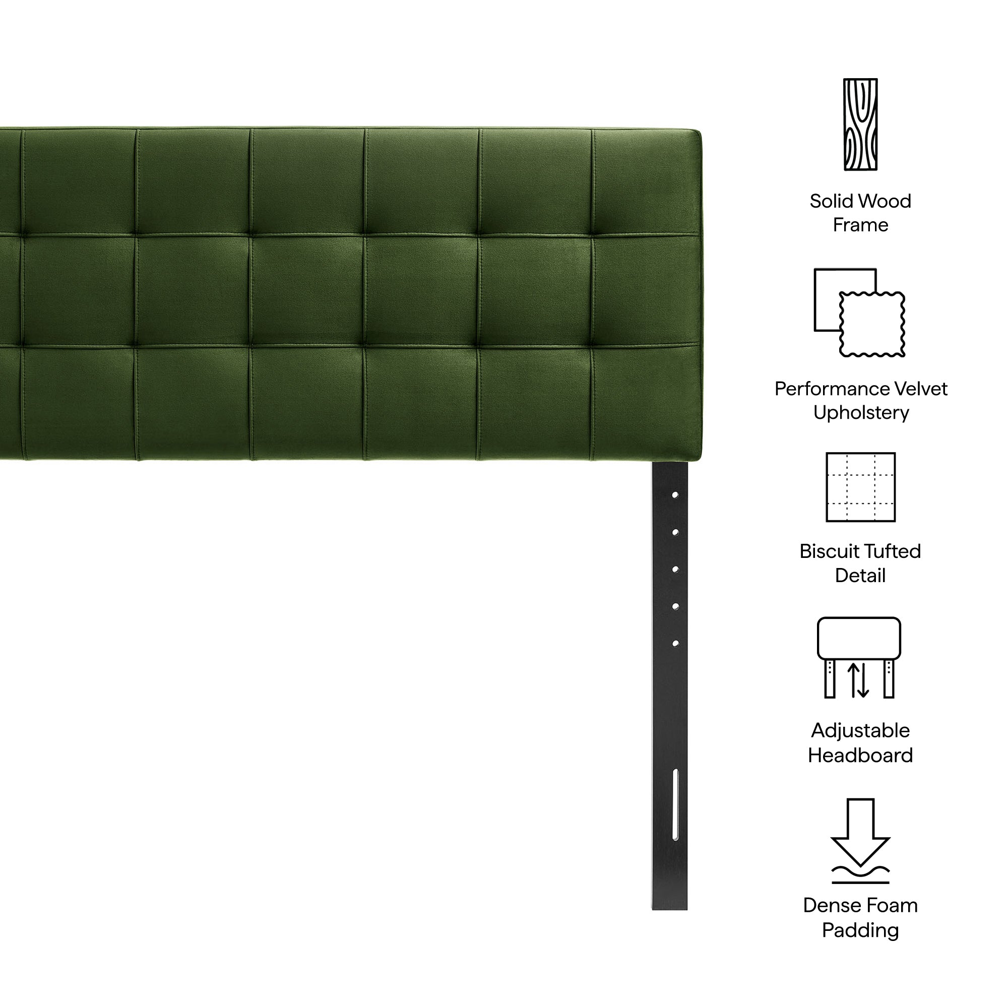 Modway Lily Stain-Resistant Performance Velvet Full Size Headboard