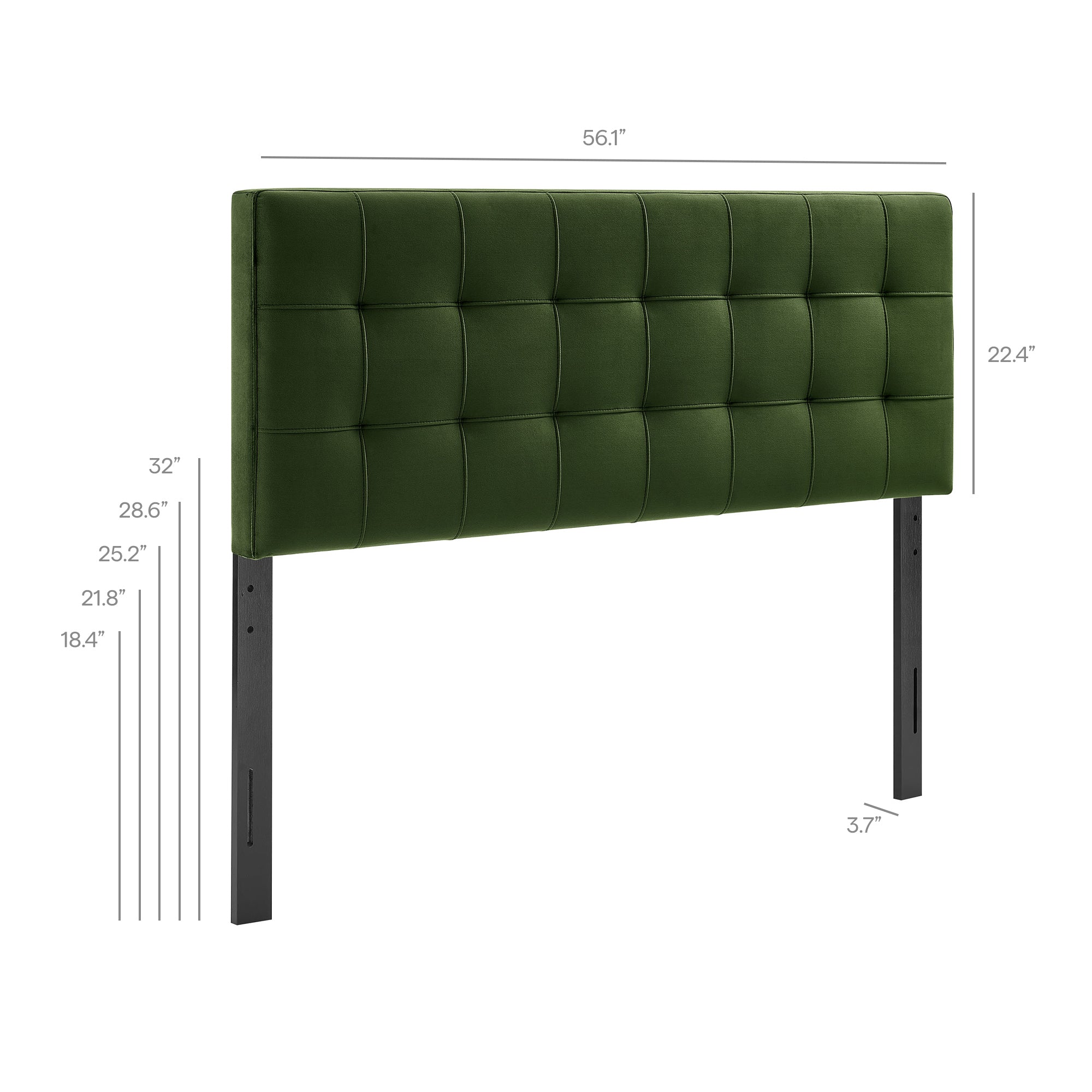 Modway Lily Stain-Resistant Performance Velvet Full Size Headboard