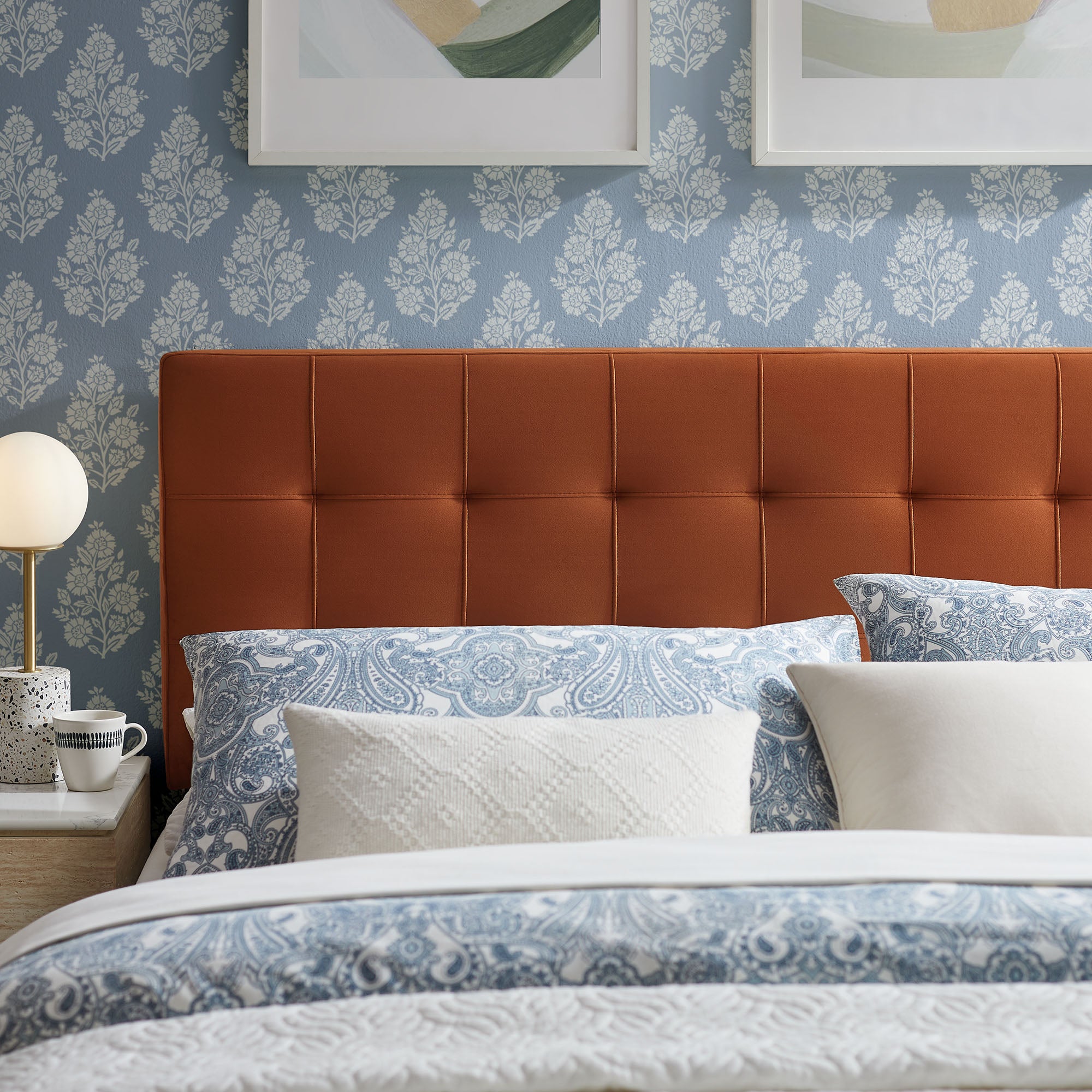 Modway Lily Stain-Resistant Performance Velvet Full Size Headboard