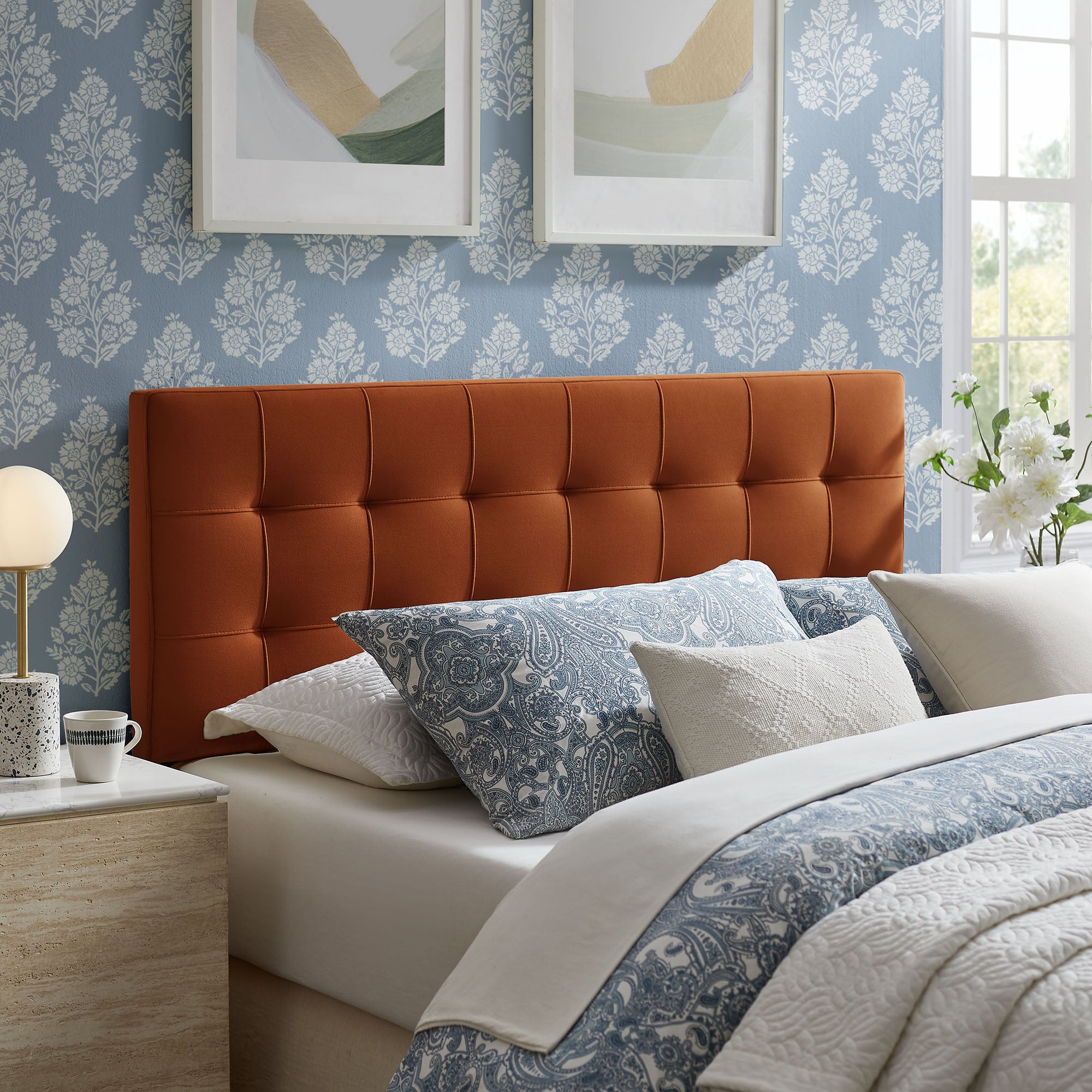 Modway Lily Stain-Resistant Performance Velvet Full Size Headboard