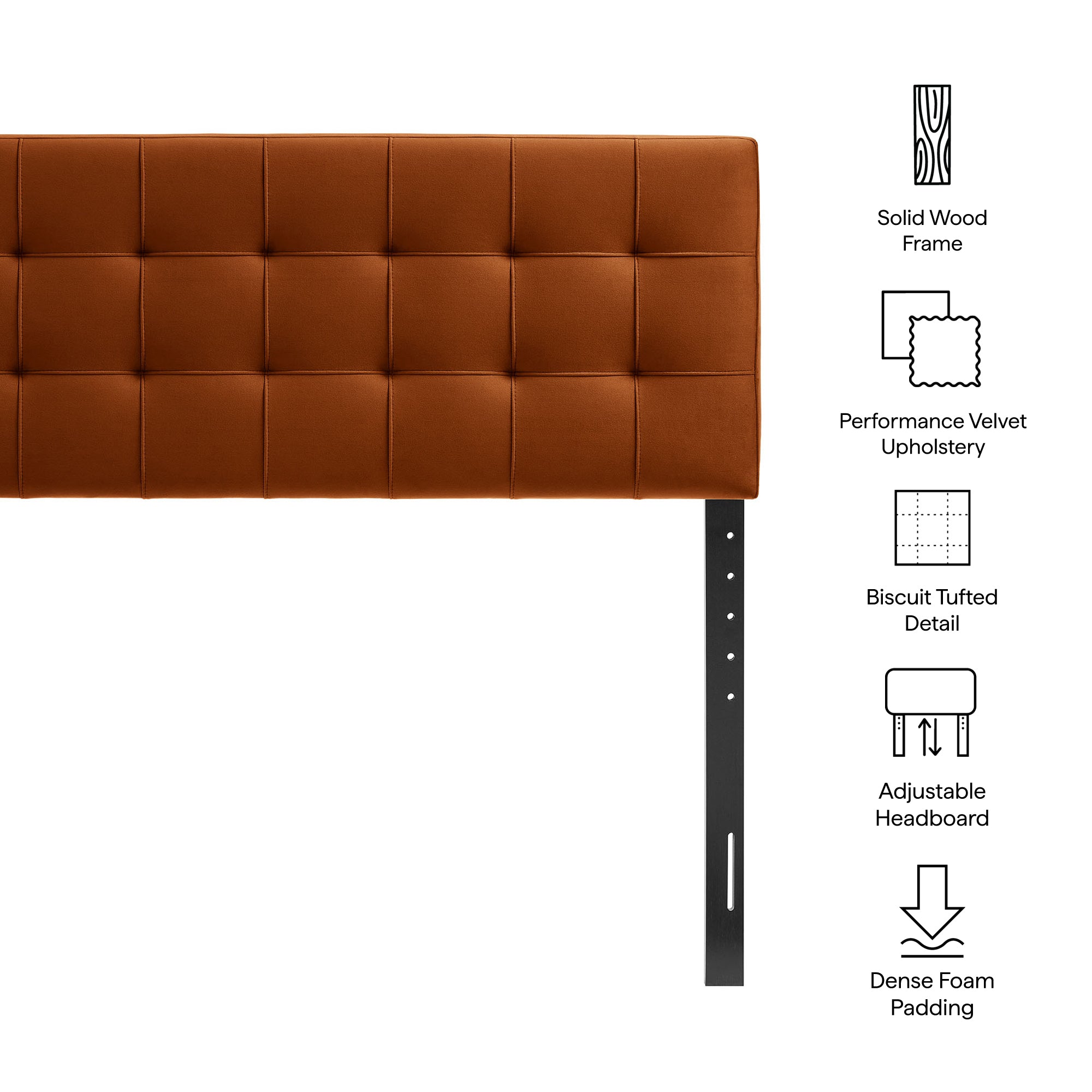 Modway Lily Stain-Resistant Performance Velvet Full Size Headboard