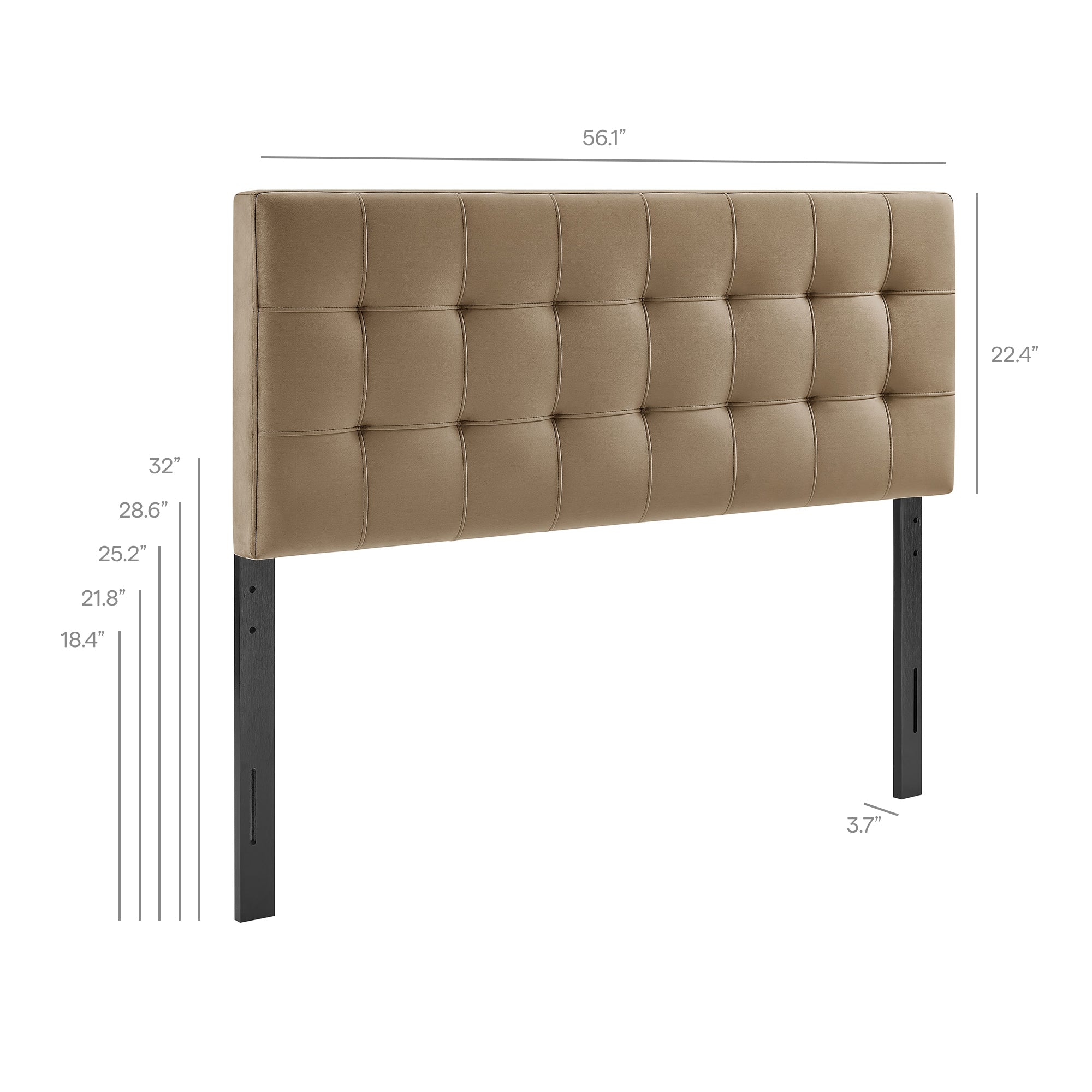 Modway Lily Stain-Resistant Performance Velvet Full Size Headboard