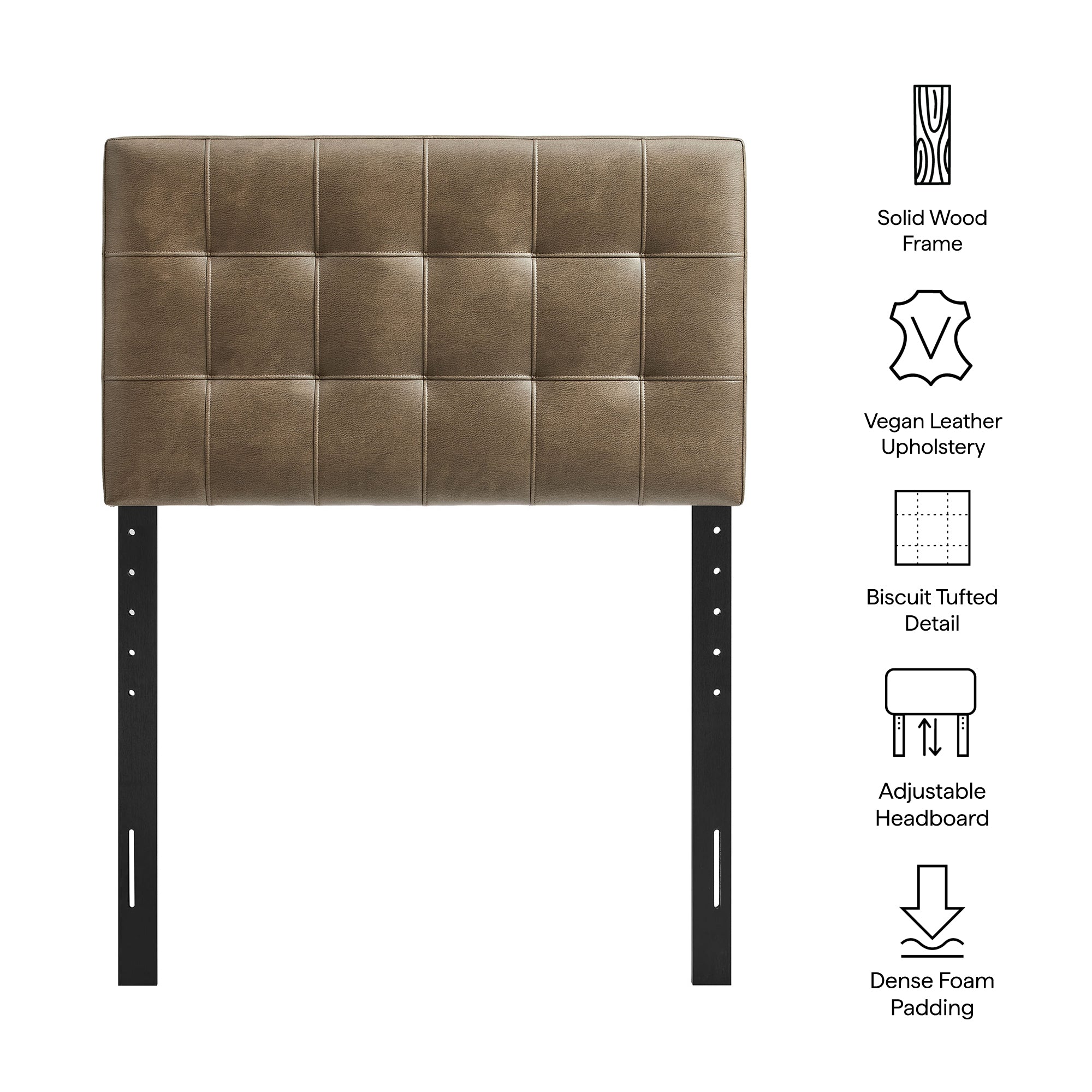 Lily Vegan Leather Twin Size Headboard