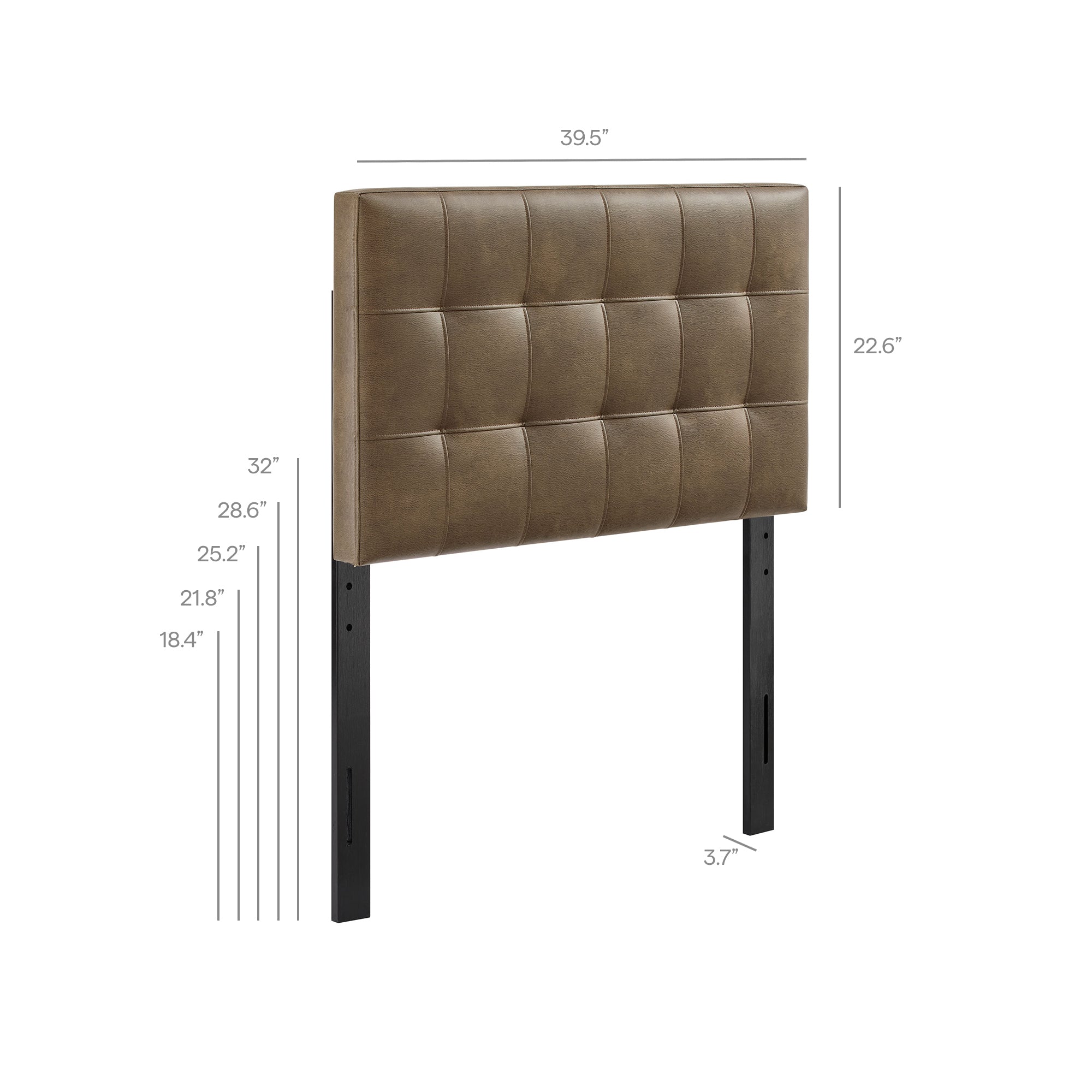 Lily Vegan Leather Twin Size Headboard